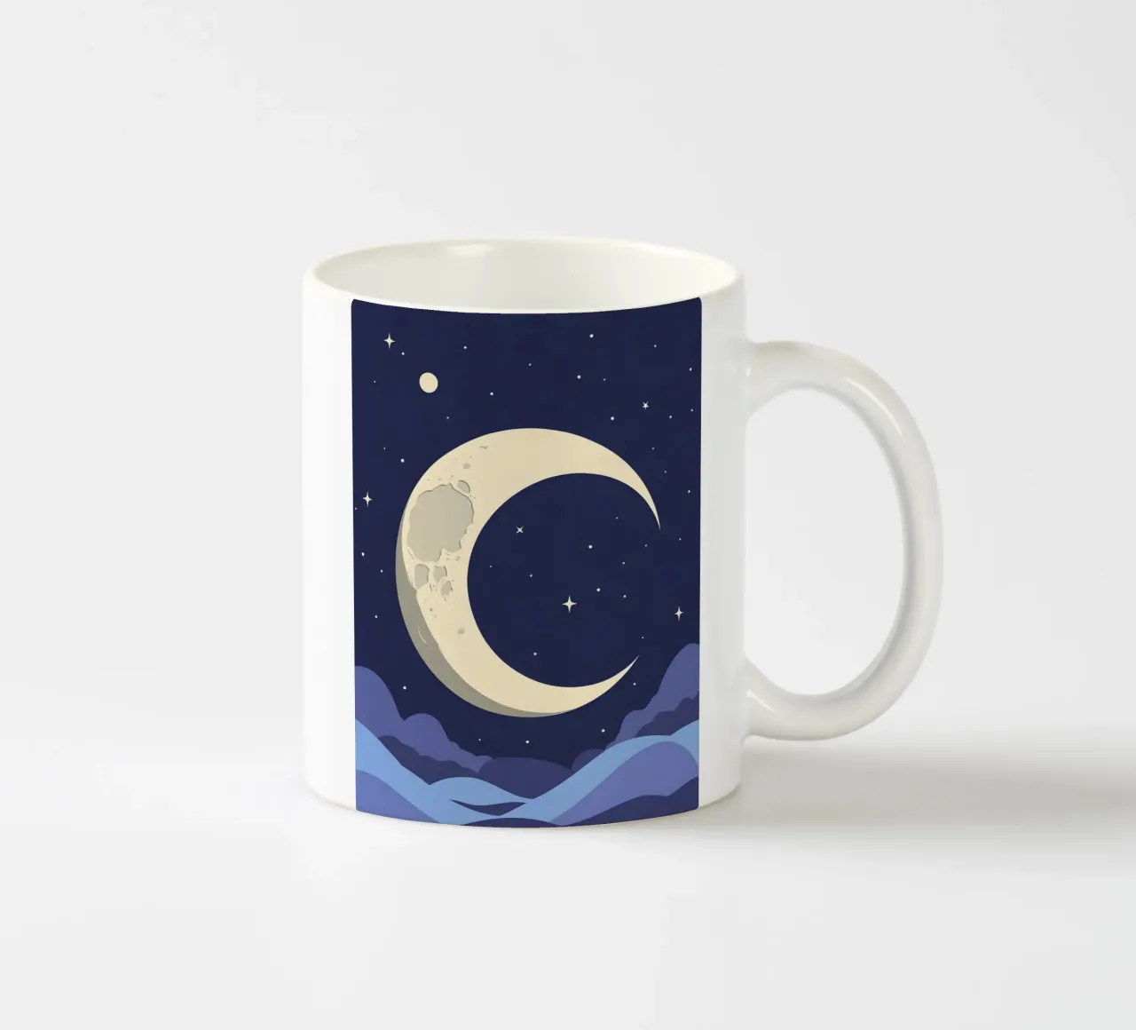 Forma di luna crescente tazza in ceramica da LIFESTYLE OBJECTS
