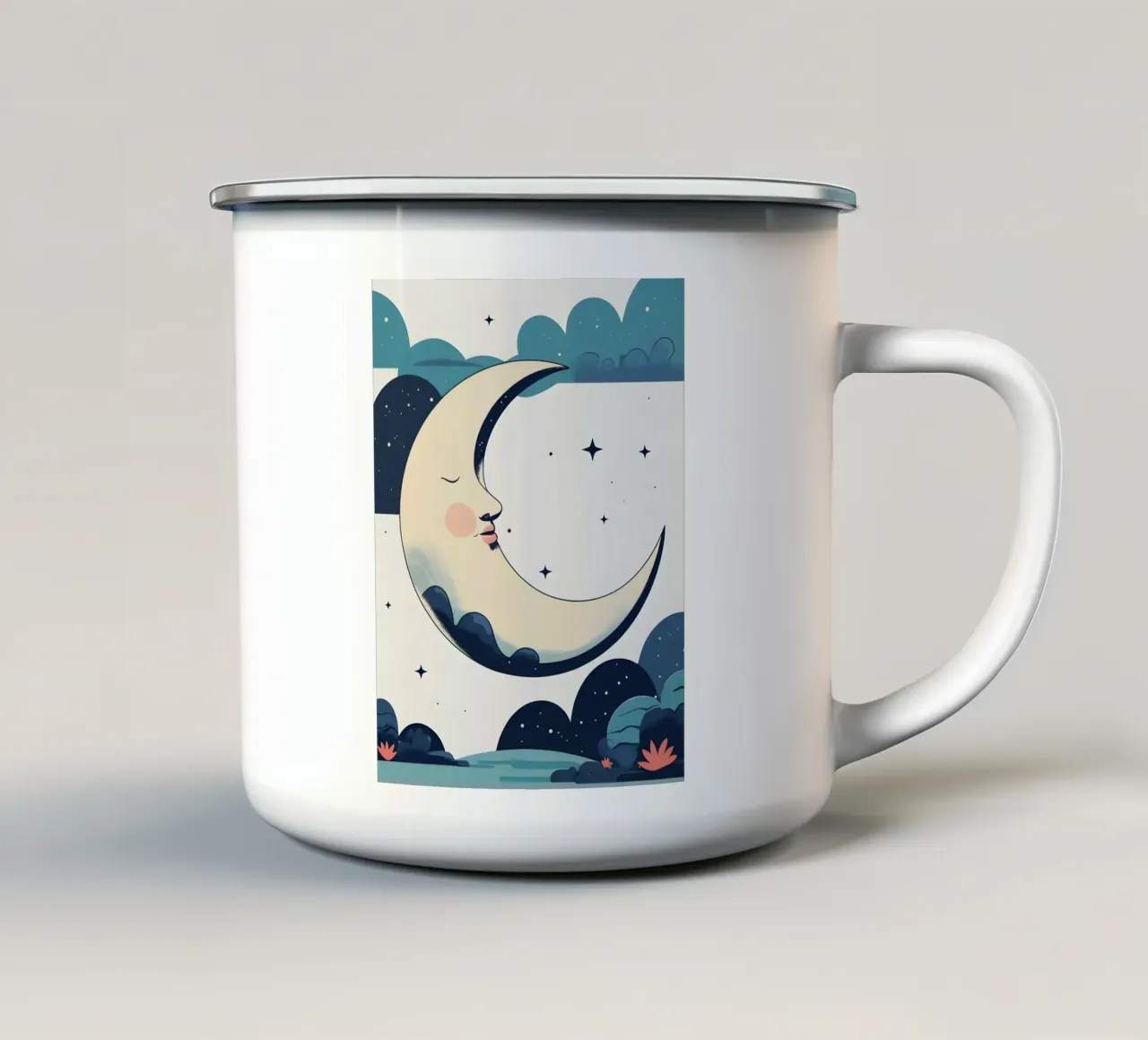Forma di luna crescente tazza in smalto da LIFESTYLE OBJECTS