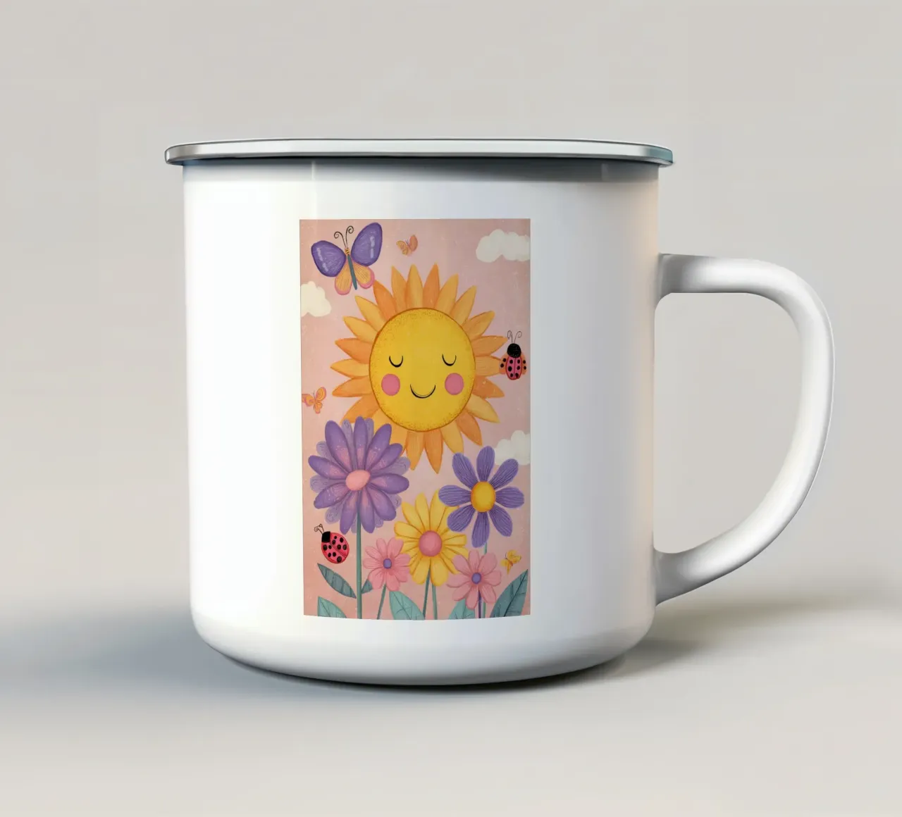 Sunshine Garden tazza in smalto da Kiara