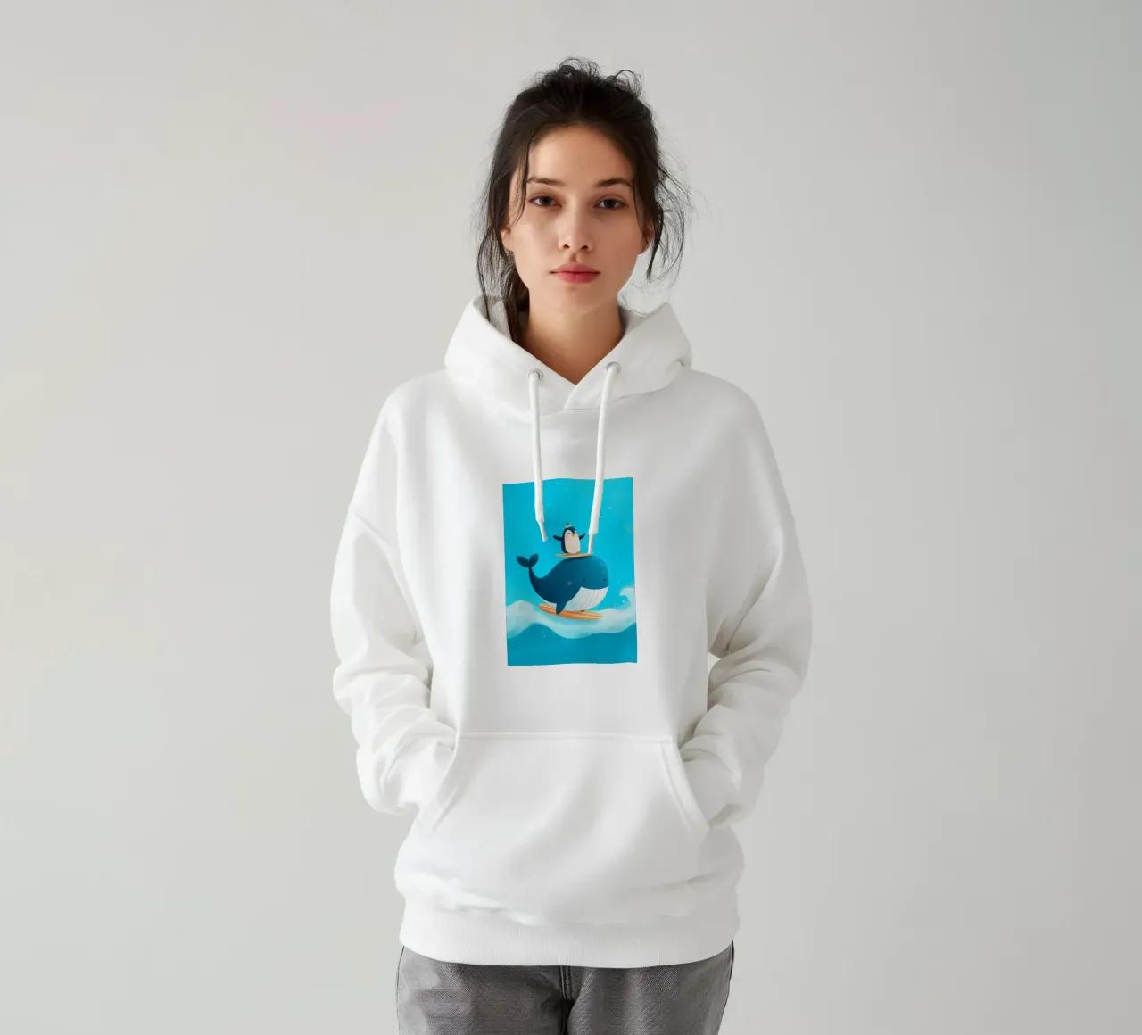 Surfing Buddies felpa con cappuccio da Kiara