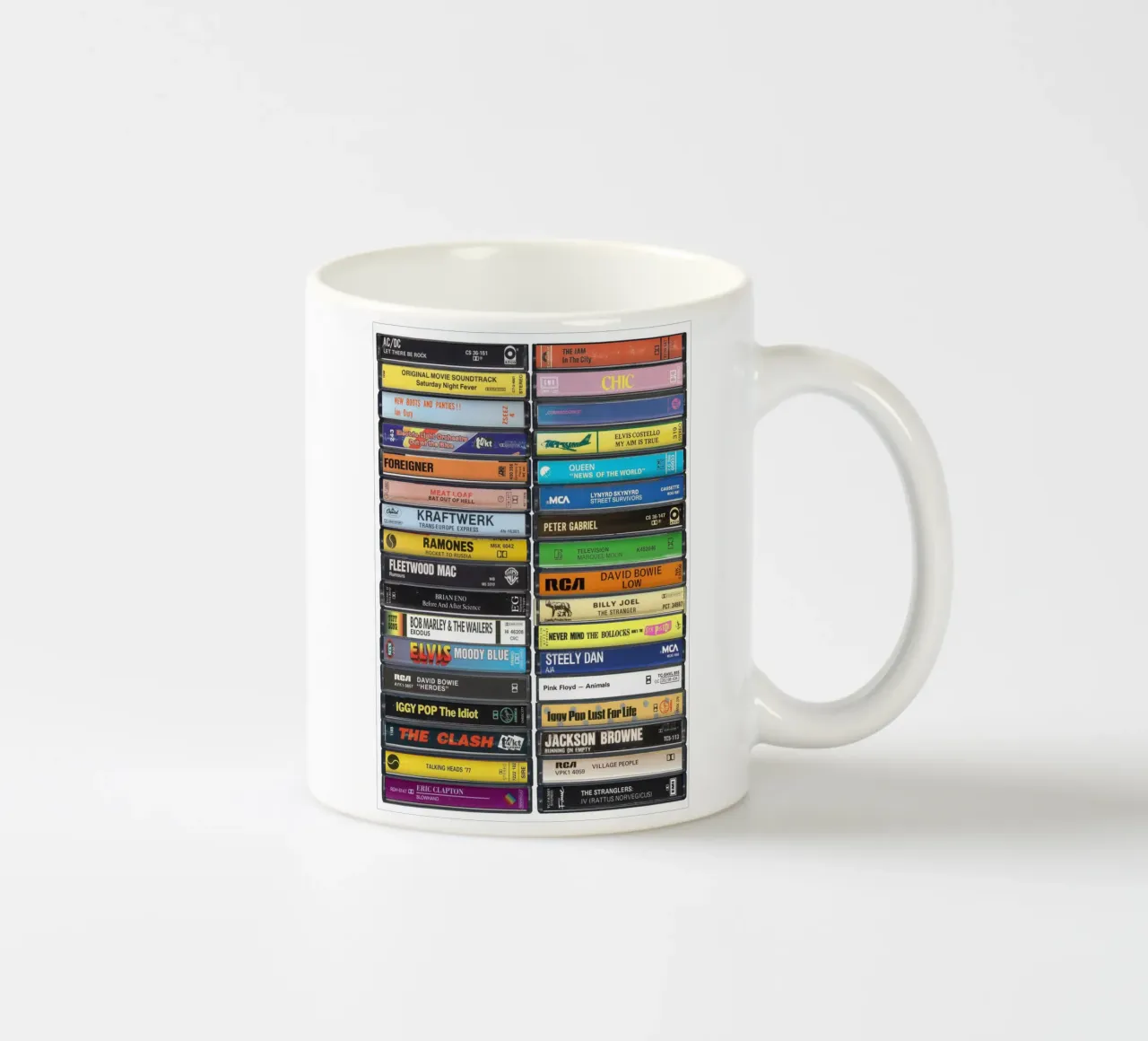 Music of 1977 - 48th Birthday Gift Idea - Born in 1977 - 70s ceramic mug by MrMustardPrints