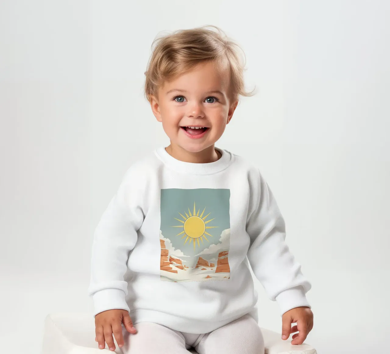 Sole con raggi semplici felpa neonato da LIFESTYLE OBJECTS