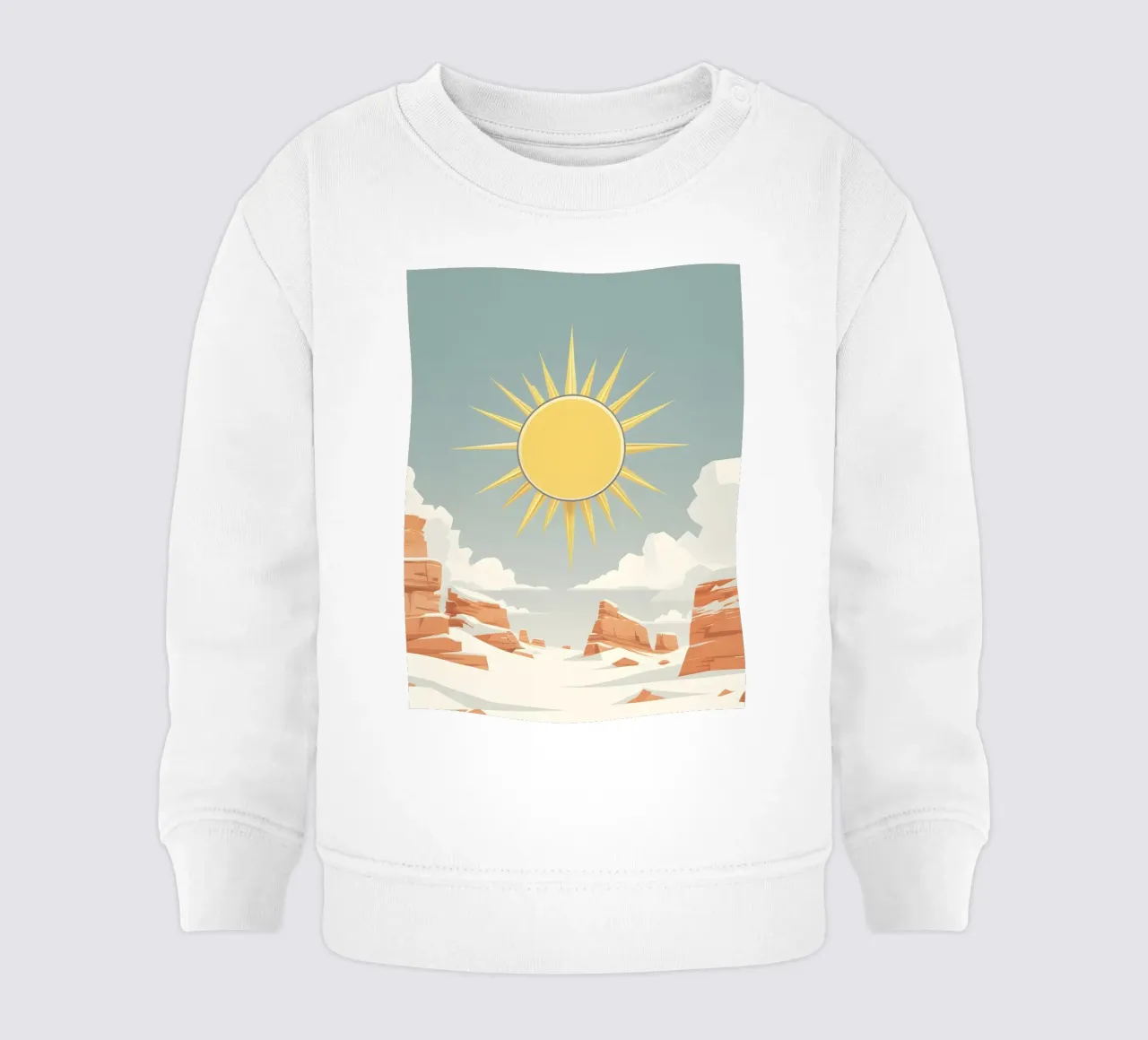 Sole con raggi semplici felpa neonato da LIFESTYLE OBJECTS