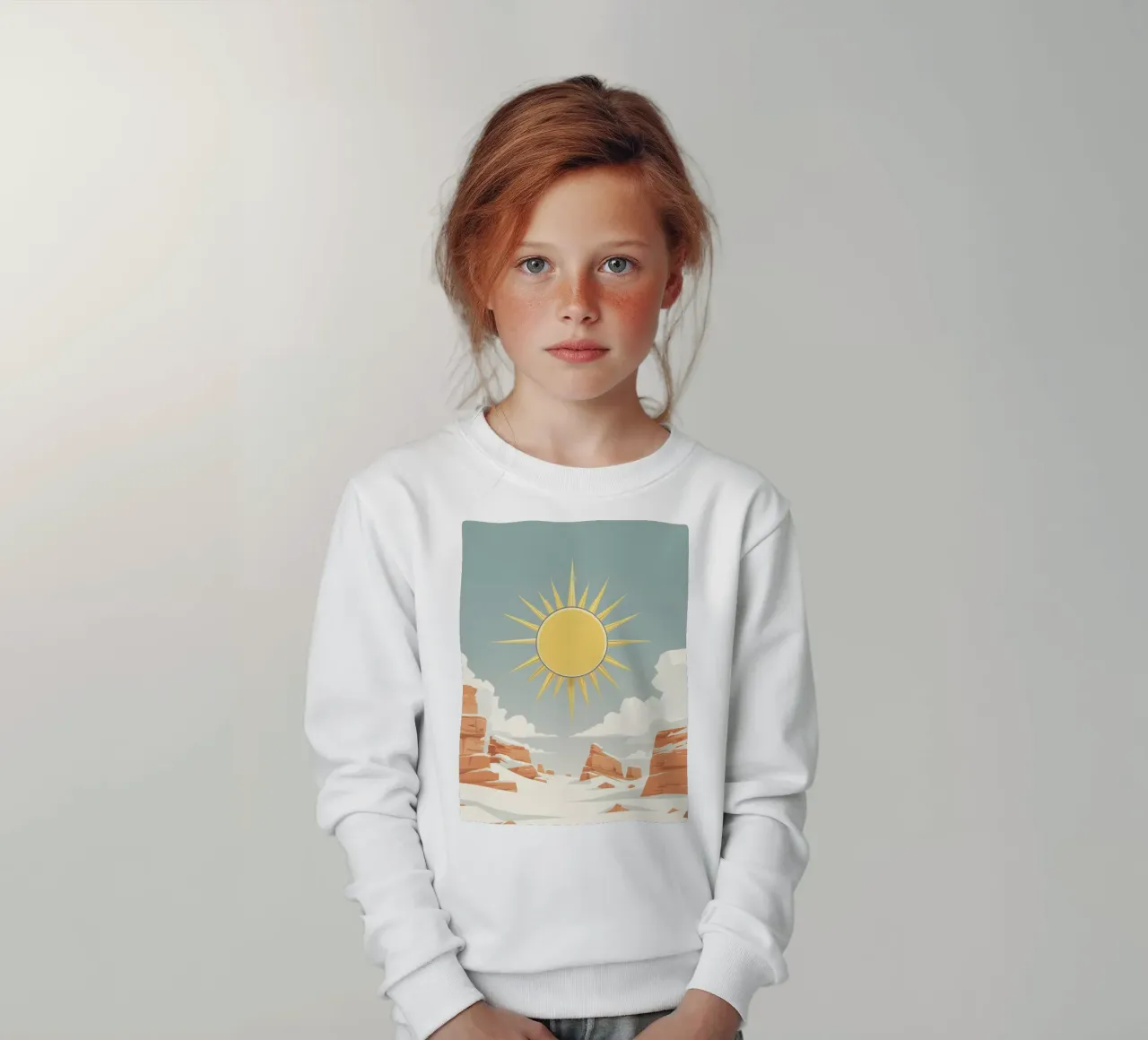 Sole con raggi semplici felpa bambino da LIFESTYLE OBJECTS