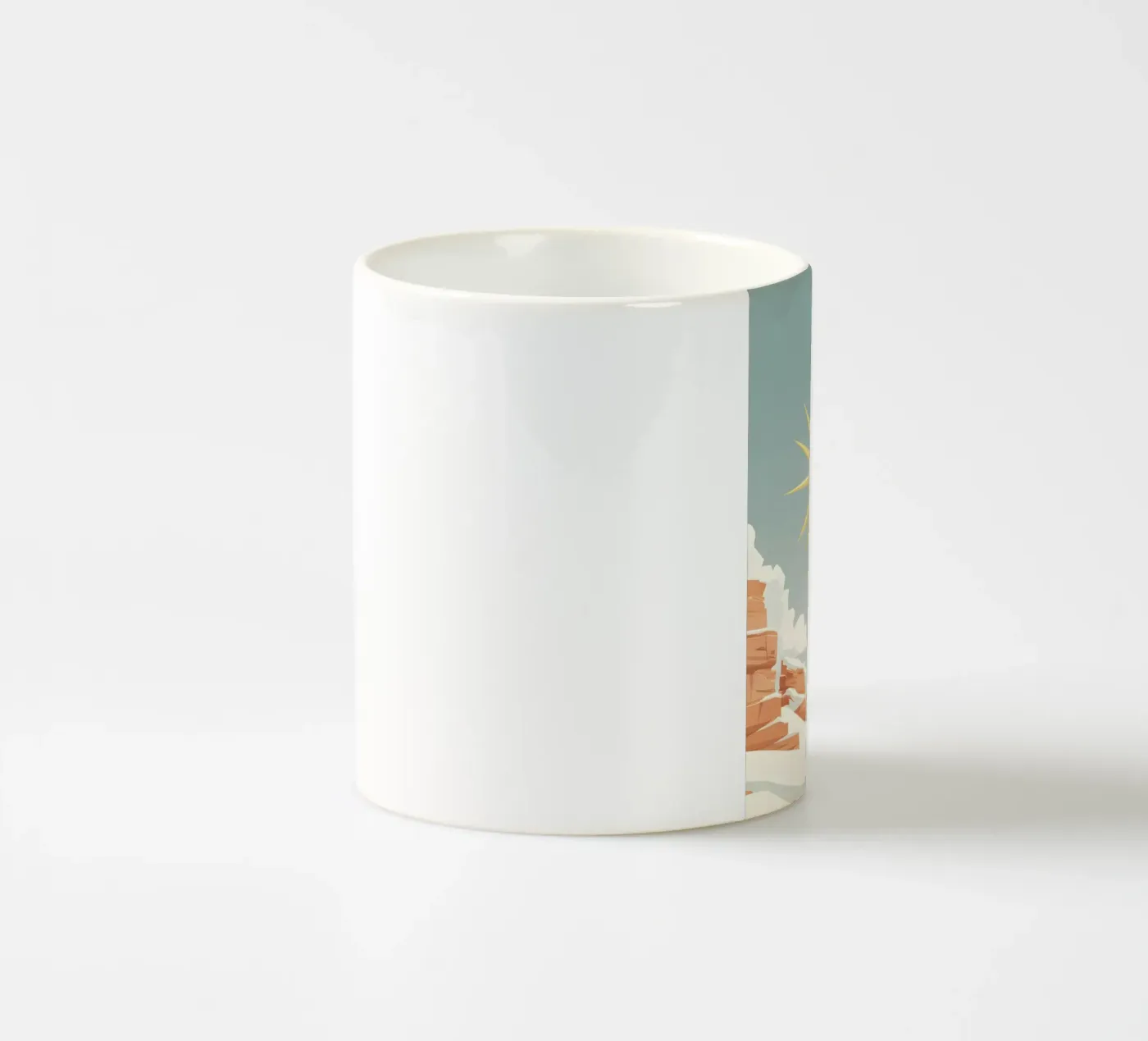 Sun with simple rays keramische mok van LIFESTYLE OBJECTS