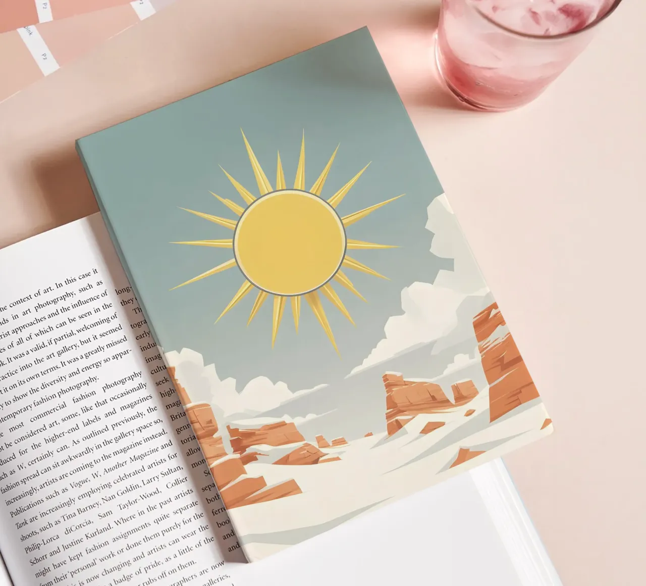 Sun with simple rays notebook by LIFESTYLE OBJECTS