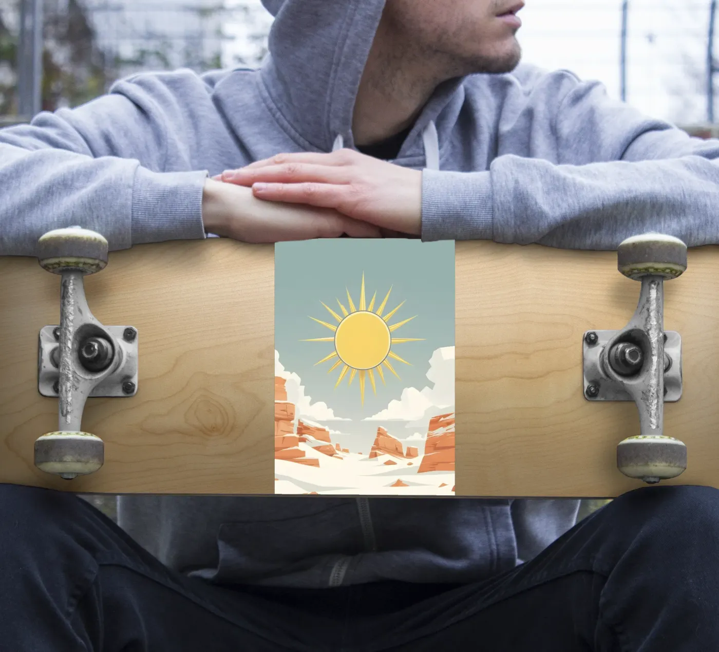 Sun with simple rays sticker by LIFESTYLE OBJECTS