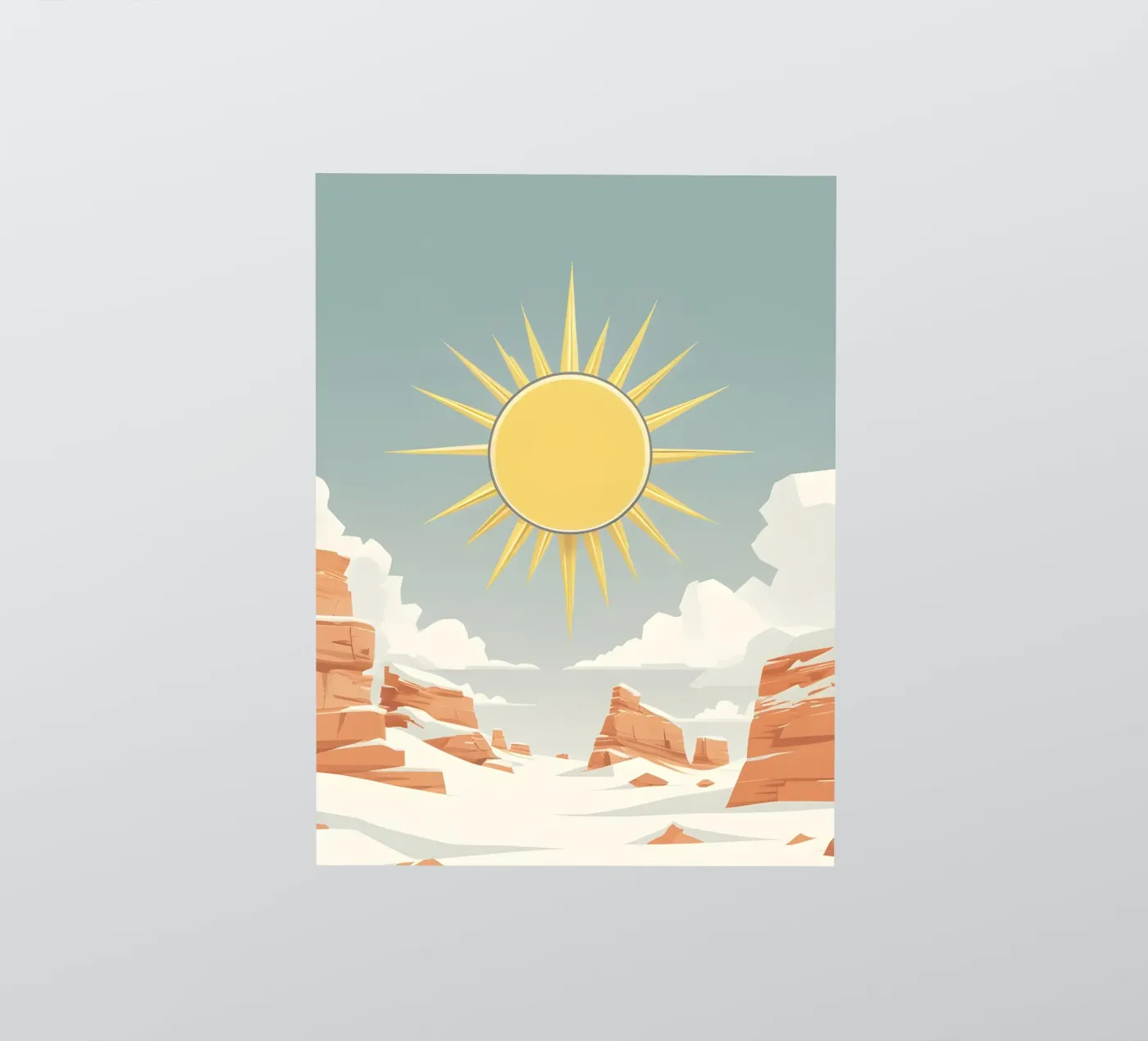 Sun with simple rays sticker by LIFESTYLE OBJECTS