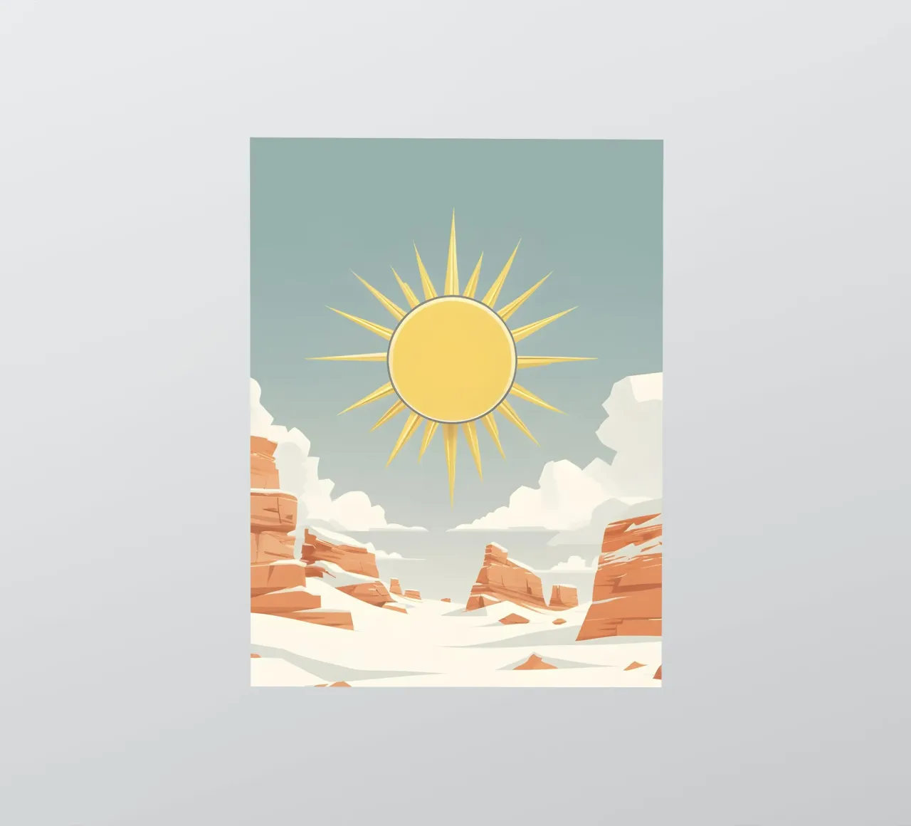 Sun with simple rays sticker by LIFESTYLE OBJECTS