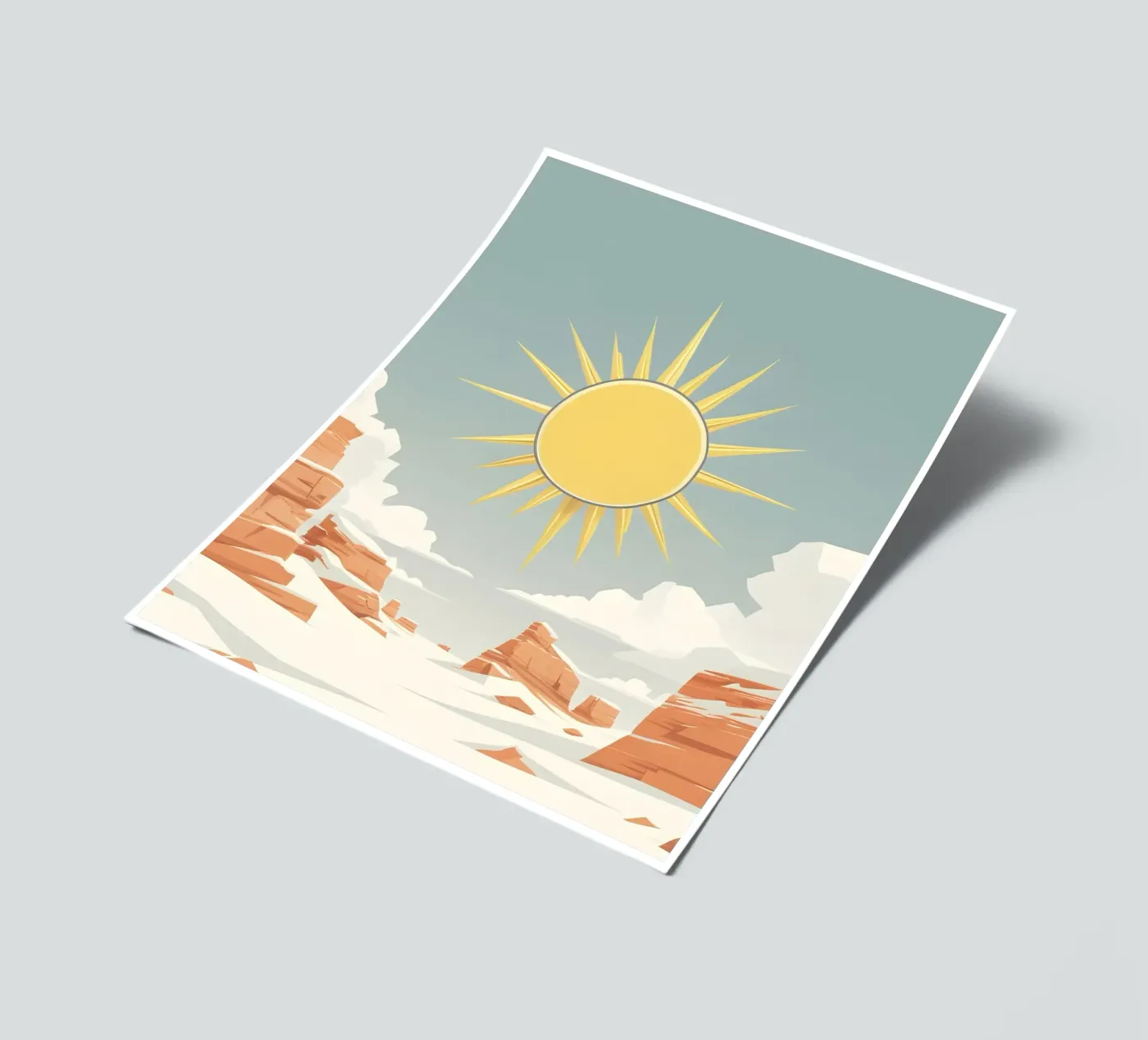 Sun with simple rays stickervel van LIFESTYLE OBJECTS