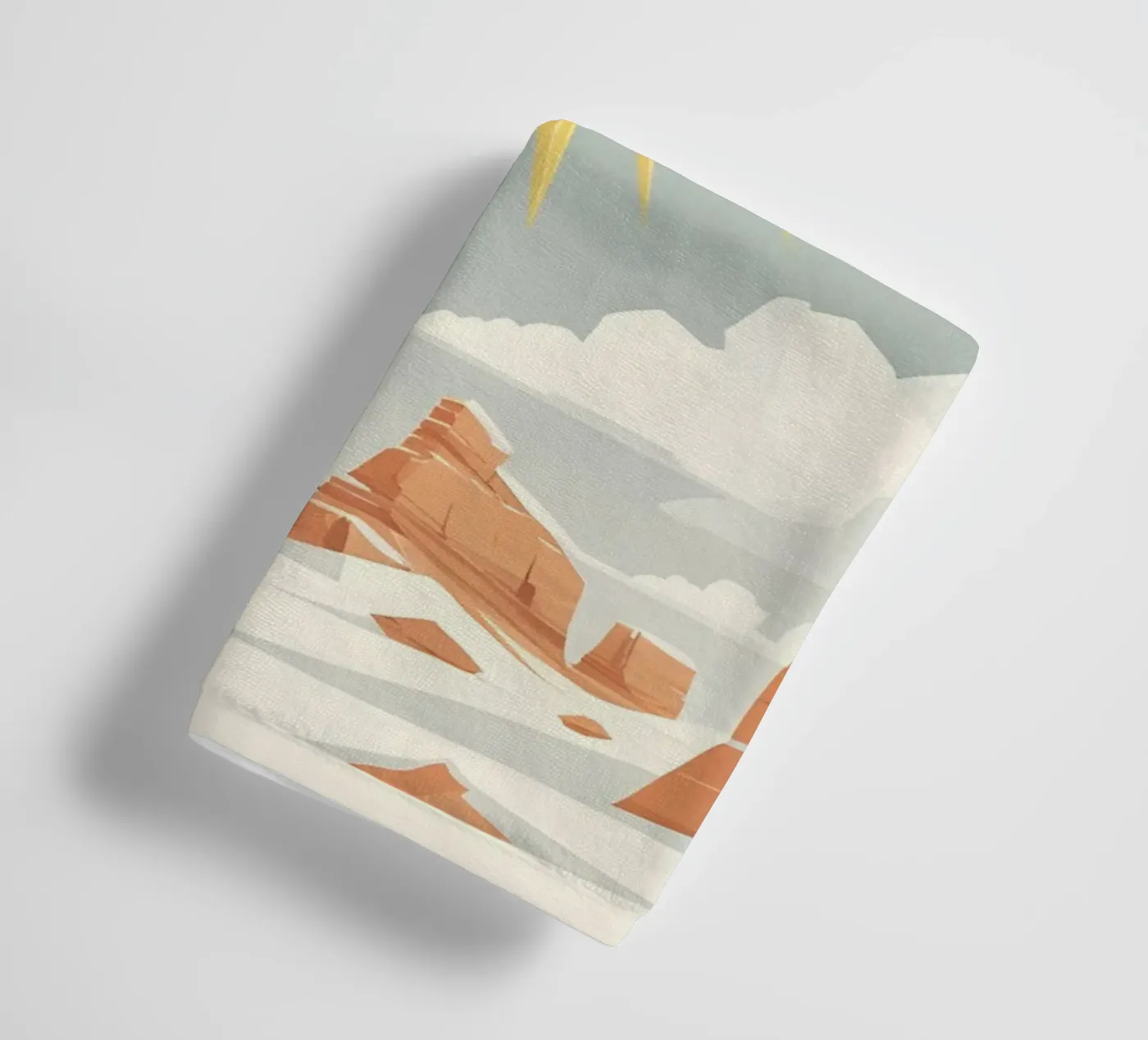 Sun with simple rays towel by LIFESTYLE OBJECTS
