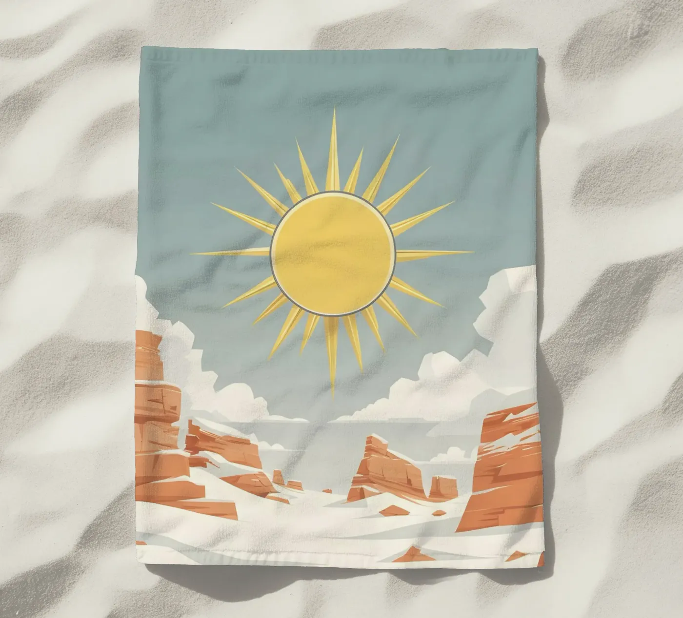 Sole con raggi semplici telo mare da LIFESTYLE OBJECTS