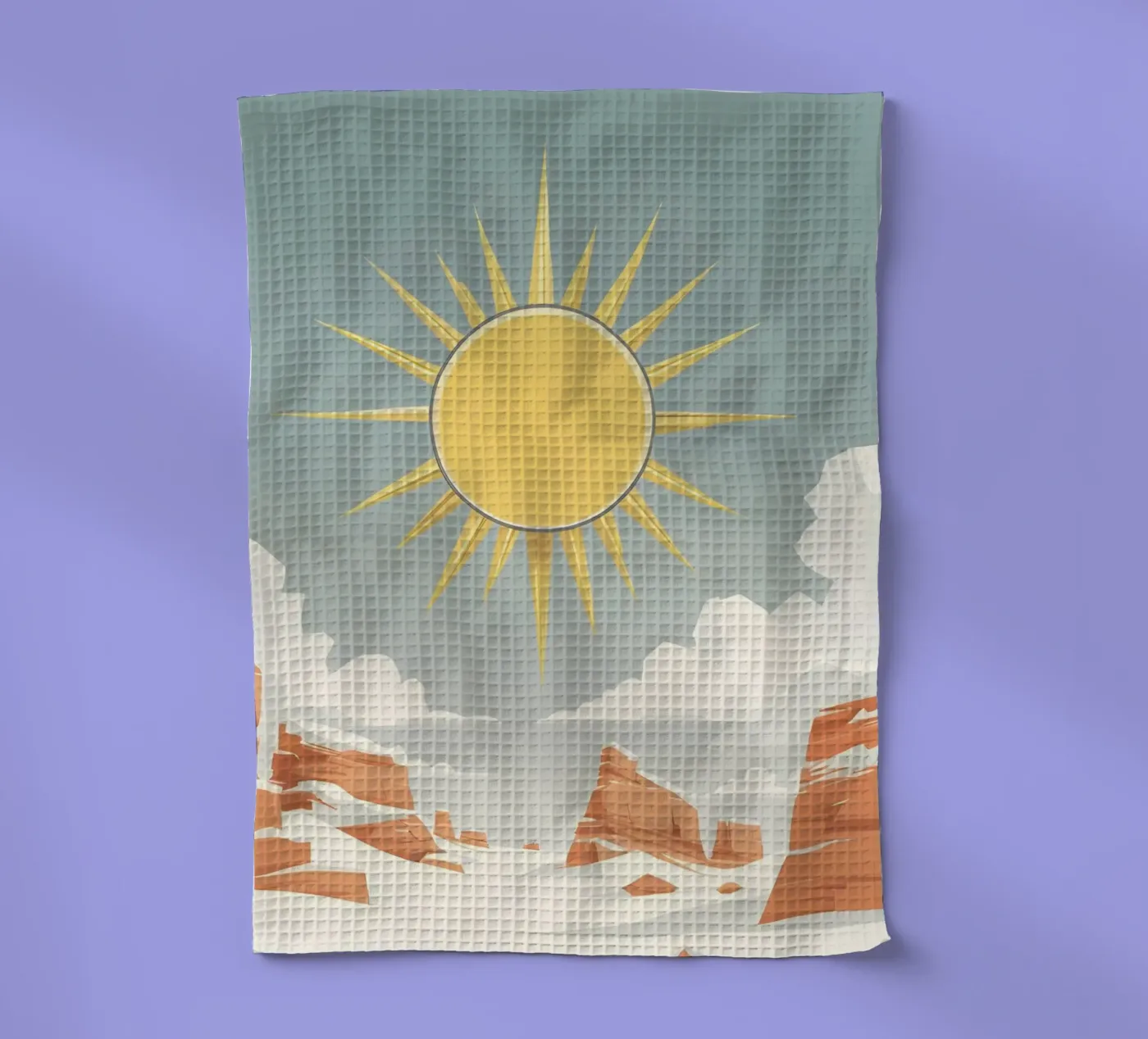 Soleil à rayons simples torchon de LIFESTYLE OBJECTS