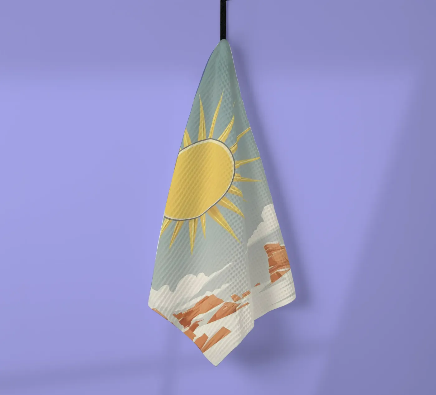 Soleil à rayons simples torchon de LIFESTYLE OBJECTS