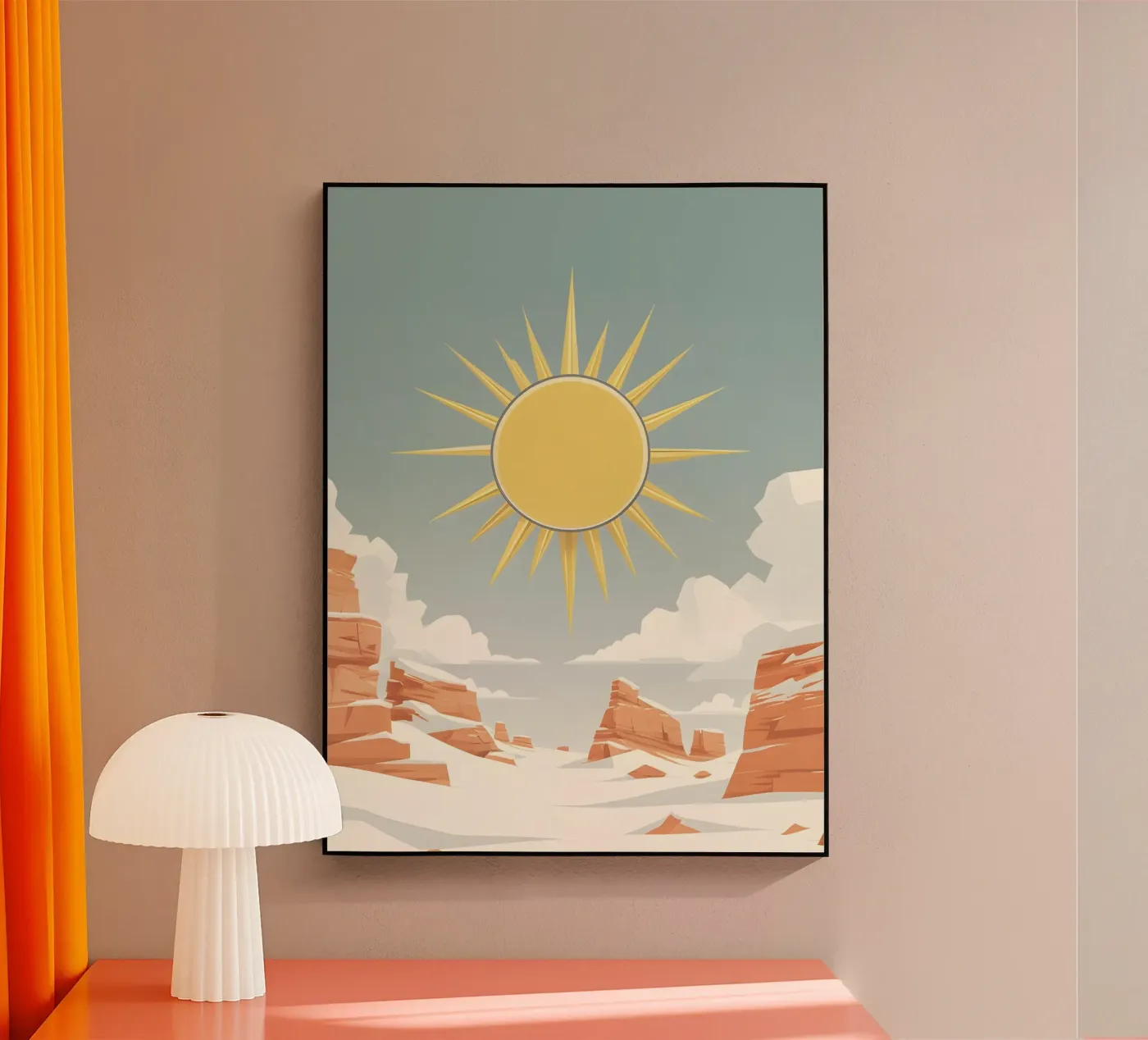 Sun with simple rays plexiglas de LIFESTYLE OBJECTS
