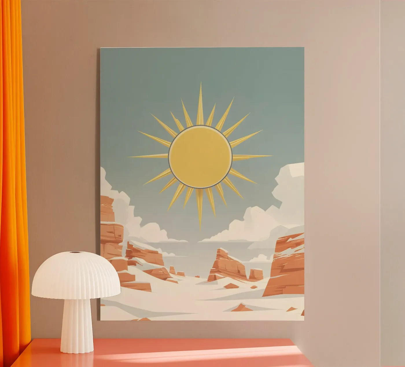 Sun with simple rays plexiglas de LIFESTYLE OBJECTS