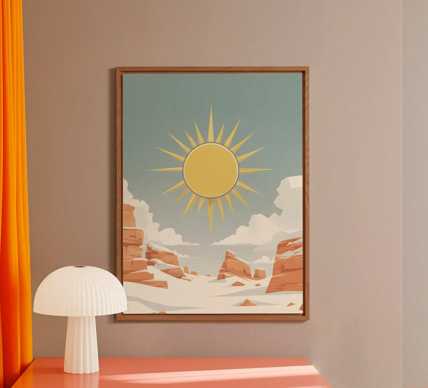 Sole con raggi semplici pannello forex da LIFESTYLE OBJECTS