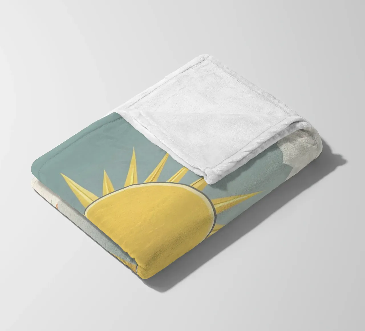 Sonne mit einfachen Strahlen Fleecedecke von LIFESTYLE OBJECTS