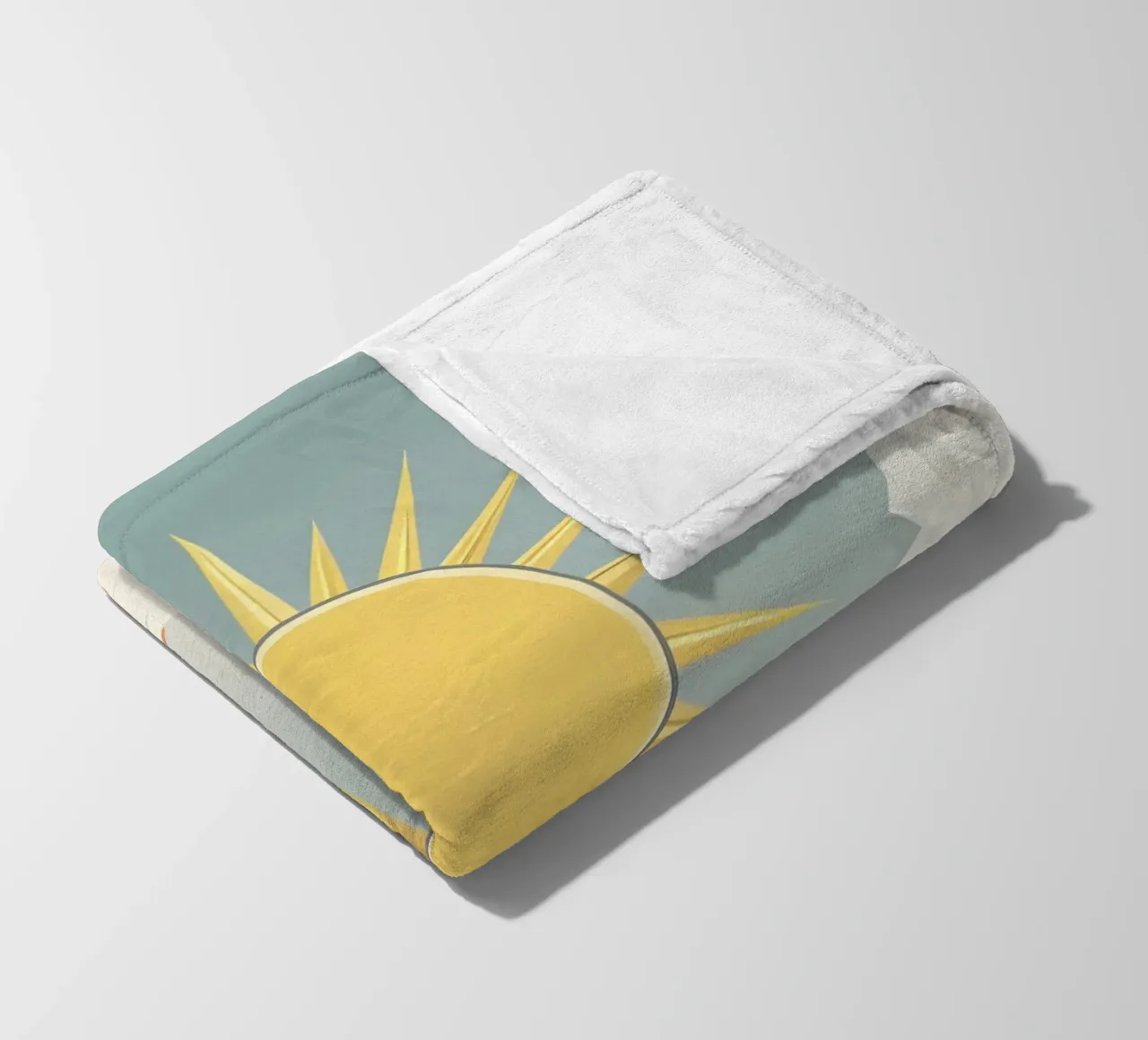 Sonne mit einfachen Strahlen Fleecedecke von LIFESTYLE OBJECTS