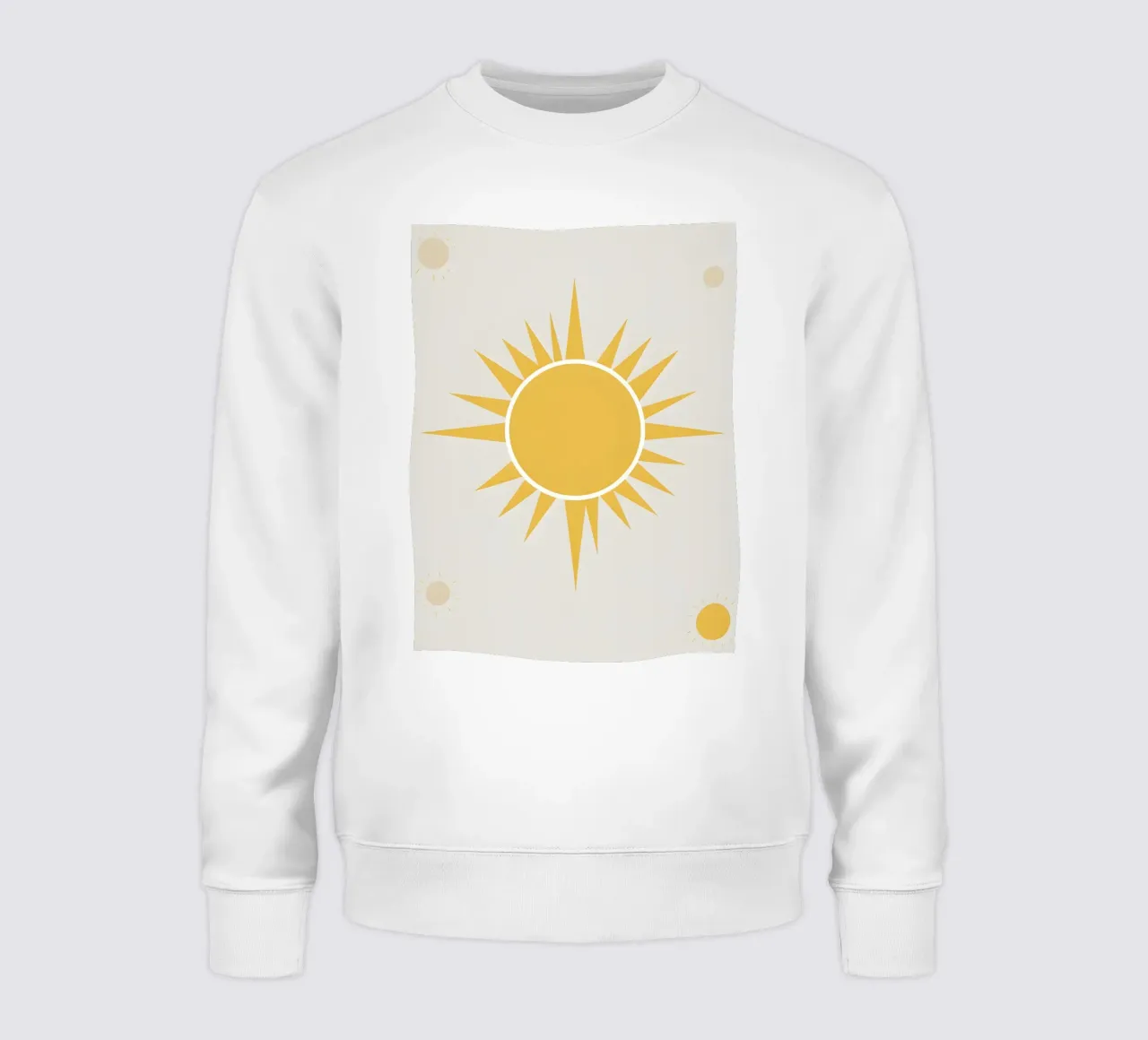 Zon met eenvoudige stralen sweatshirt van LIFESTYLE OBJECTS