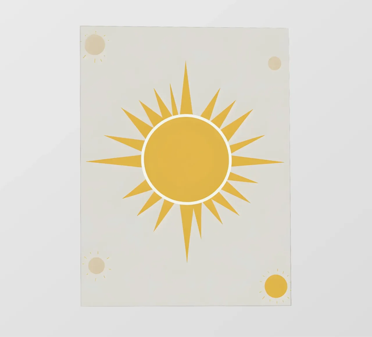 Sole con raggi semplici telo in pvc da LIFESTYLE OBJECTS