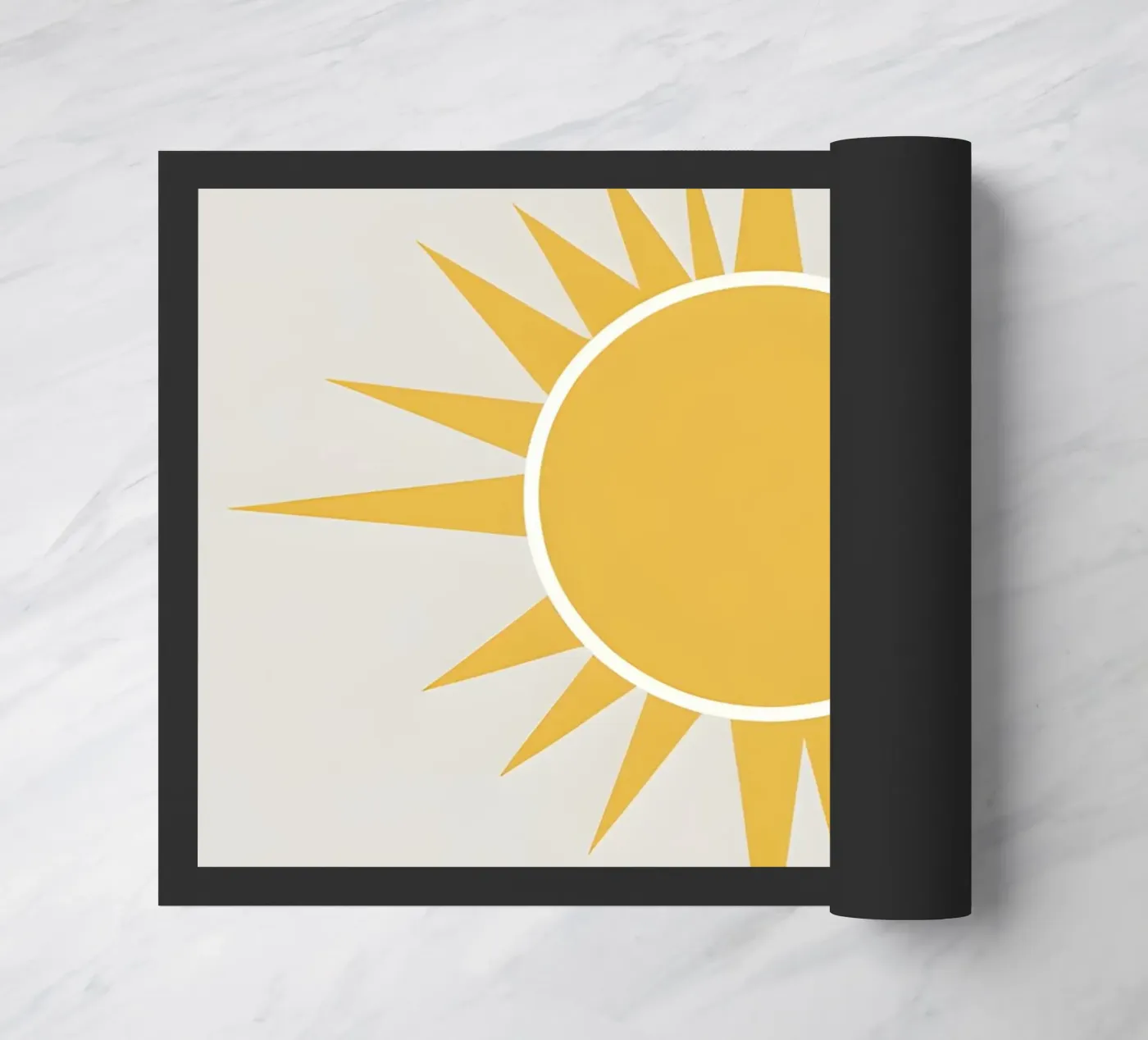 Sun with simple rays doormat by LIFESTYLE OBJECTS