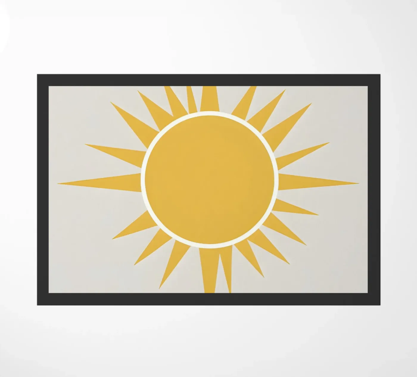 Sun with simple rays doormat by LIFESTYLE OBJECTS