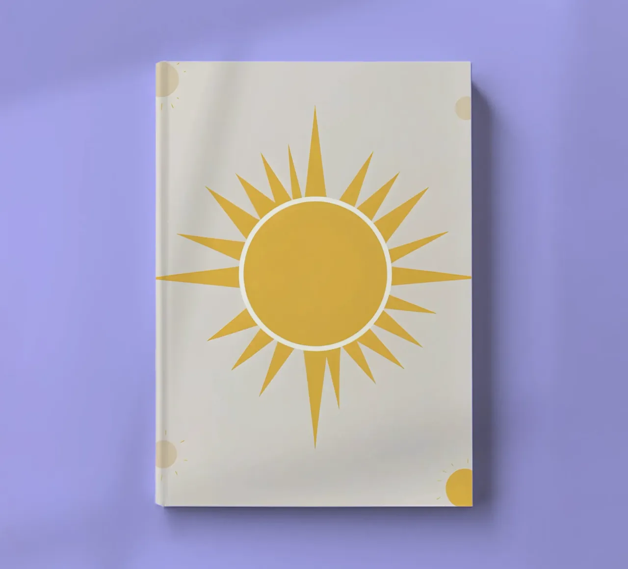Sun with simple rays notebook by LIFESTYLE OBJECTS