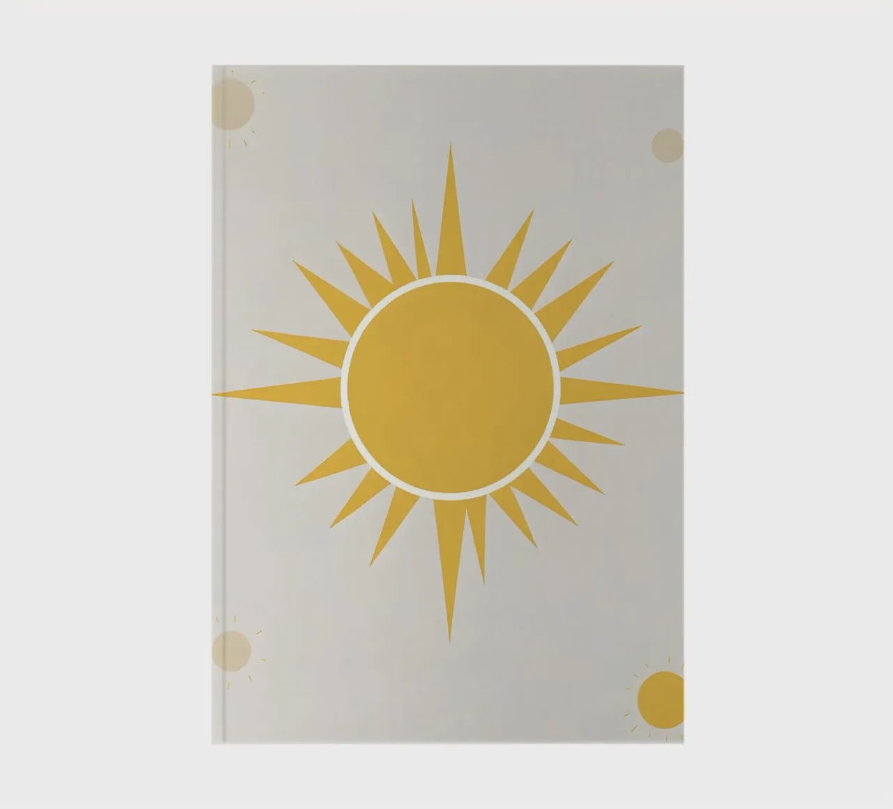 Sun with simple rays notebook by LIFESTYLE OBJECTS