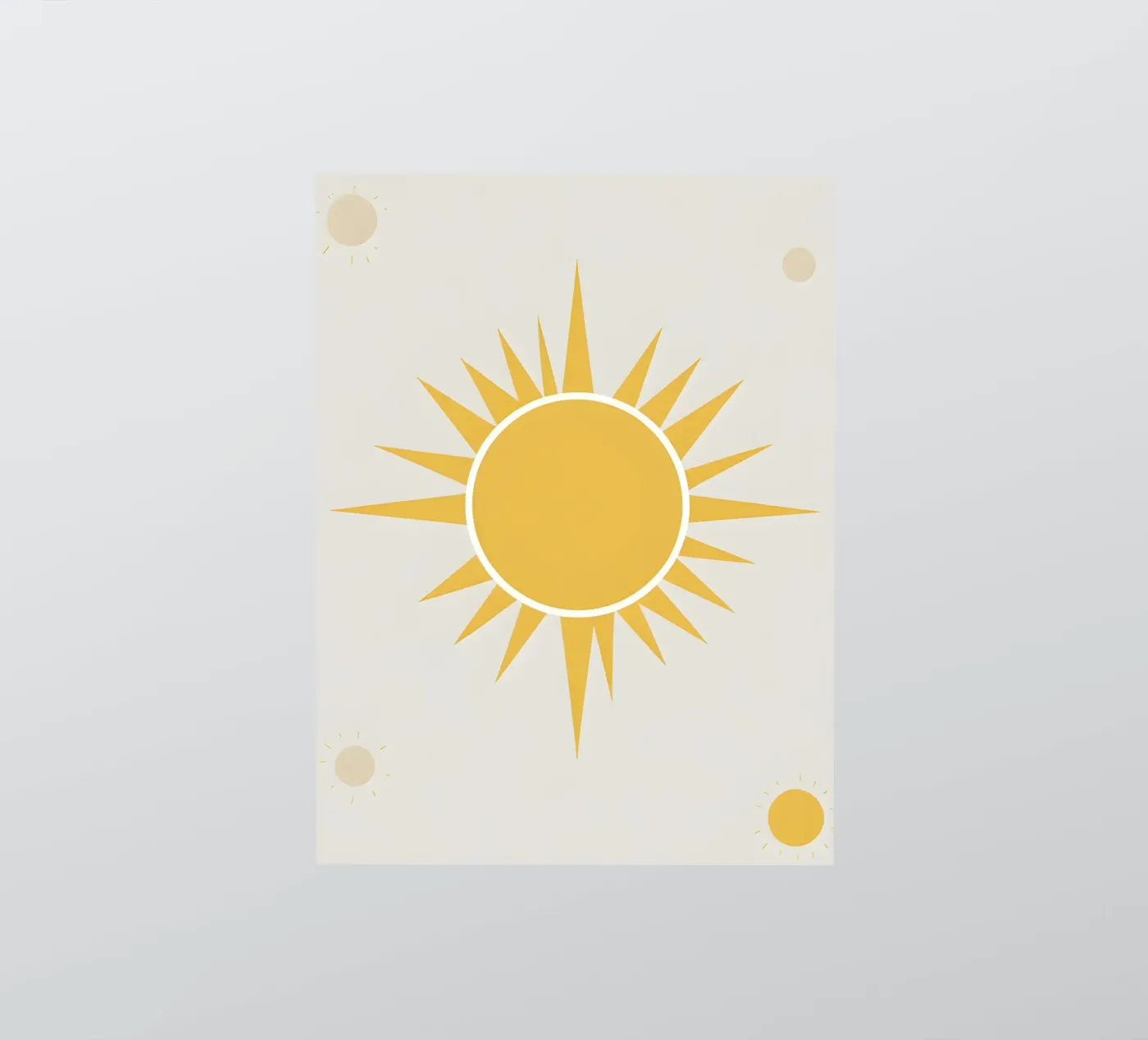 Sun with simple rays sticker by LIFESTYLE OBJECTS