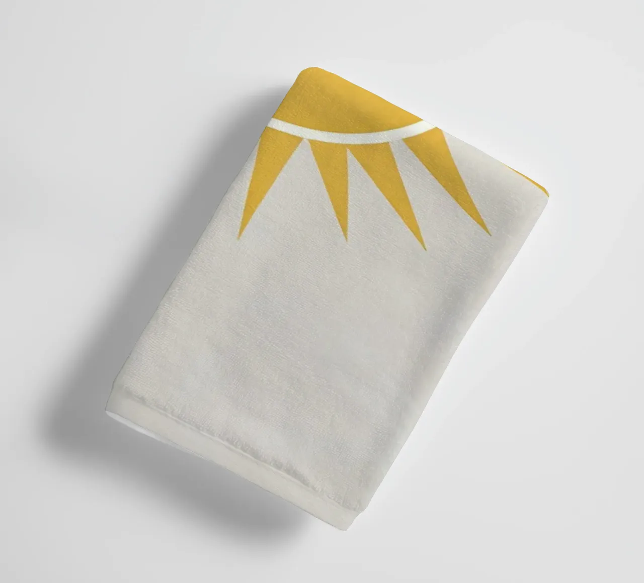 Sun with simple rays towel by LIFESTYLE OBJECTS