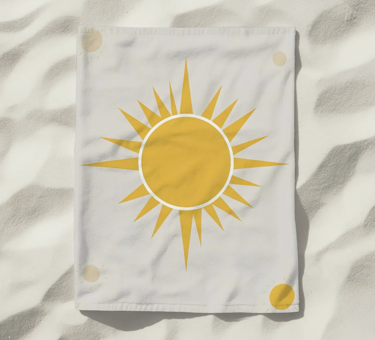 Sole con raggi semplici telo mare da LIFESTYLE OBJECTS