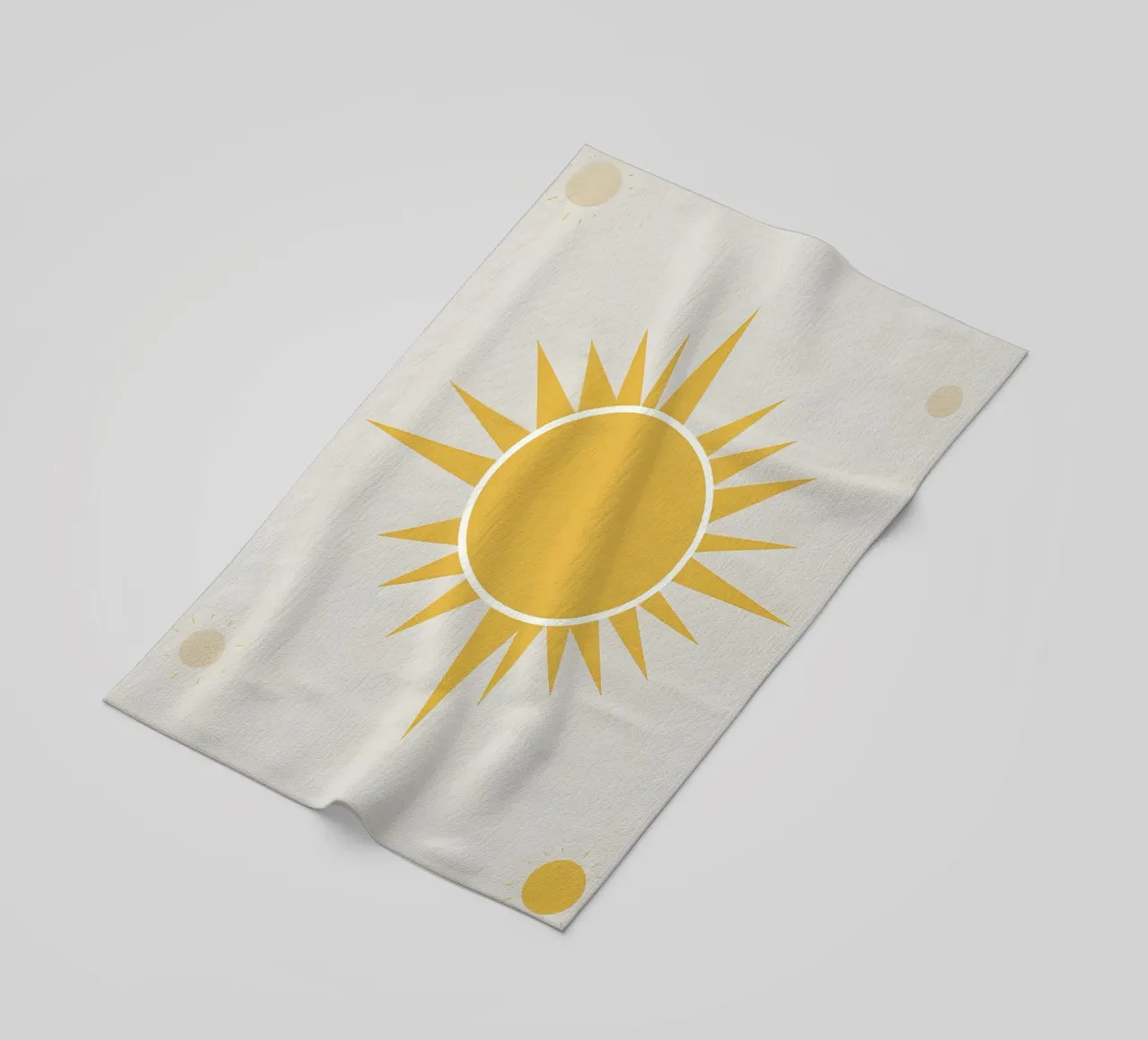 Sole con raggi semplici telo mare da LIFESTYLE OBJECTS