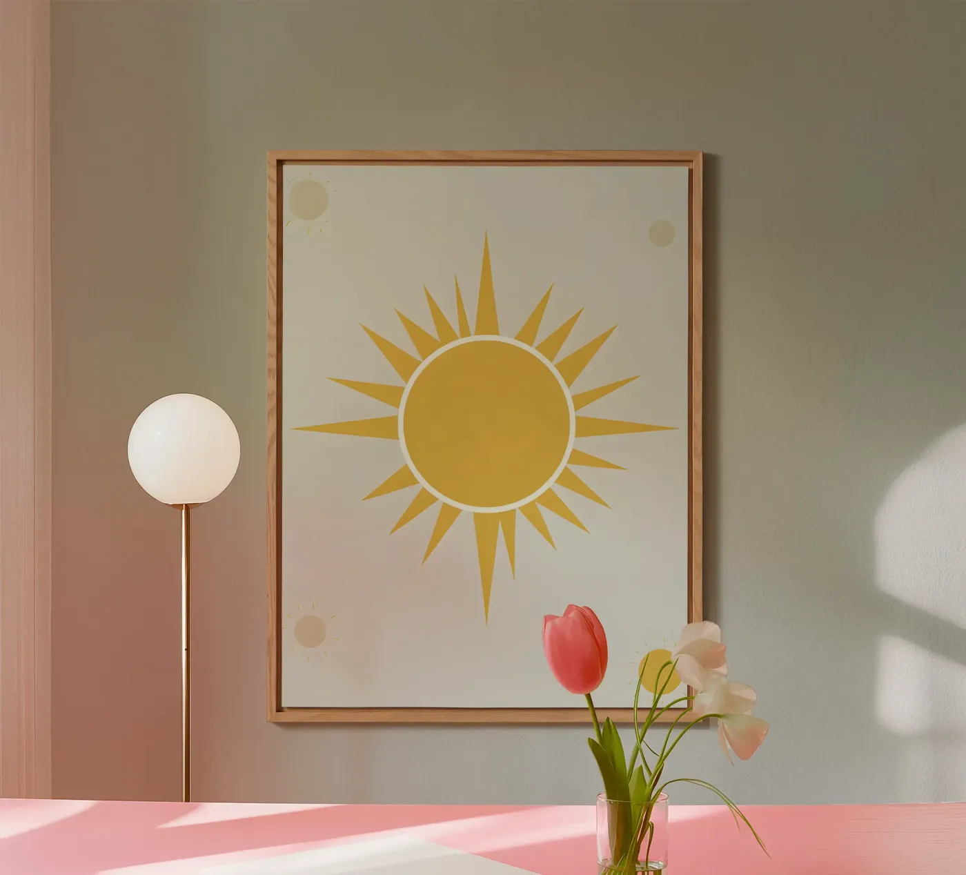 Sun with simple rays forex plate by LIFESTYLE OBJECTS