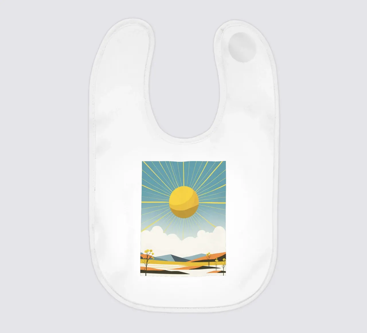 Sole con raggi semplici bavaglino da LIFESTYLE OBJECTS
