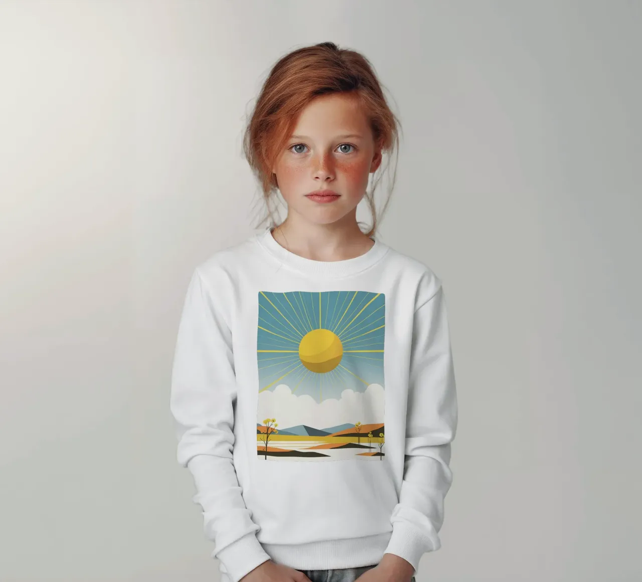 Sole con raggi semplici felpa bambino da LIFESTYLE OBJECTS