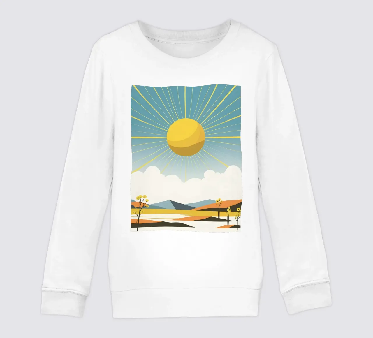 Sole con raggi semplici felpa bambino da LIFESTYLE OBJECTS