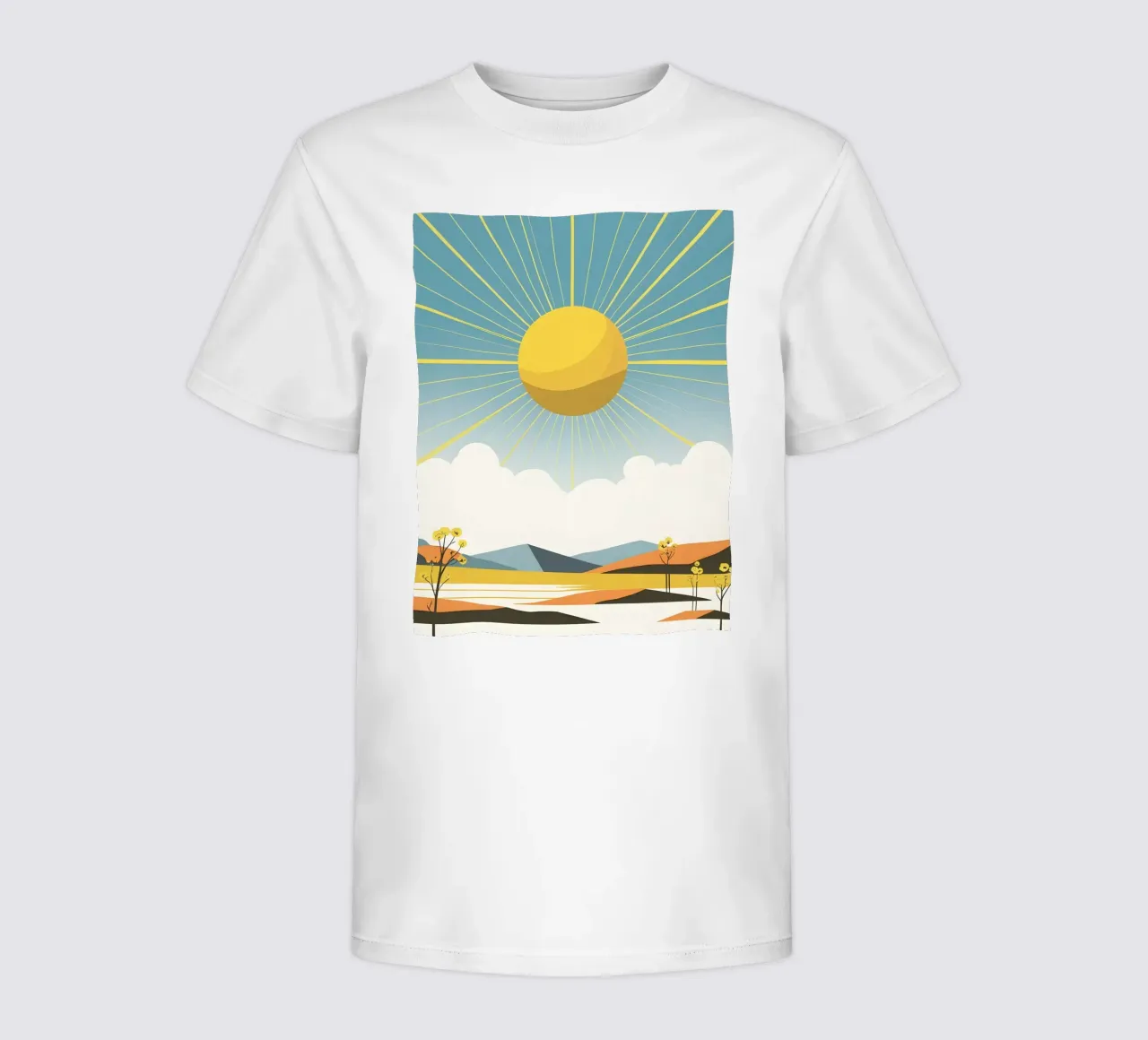 Sole con raggi semplici t-shirt bambini da LIFESTYLE OBJECTS