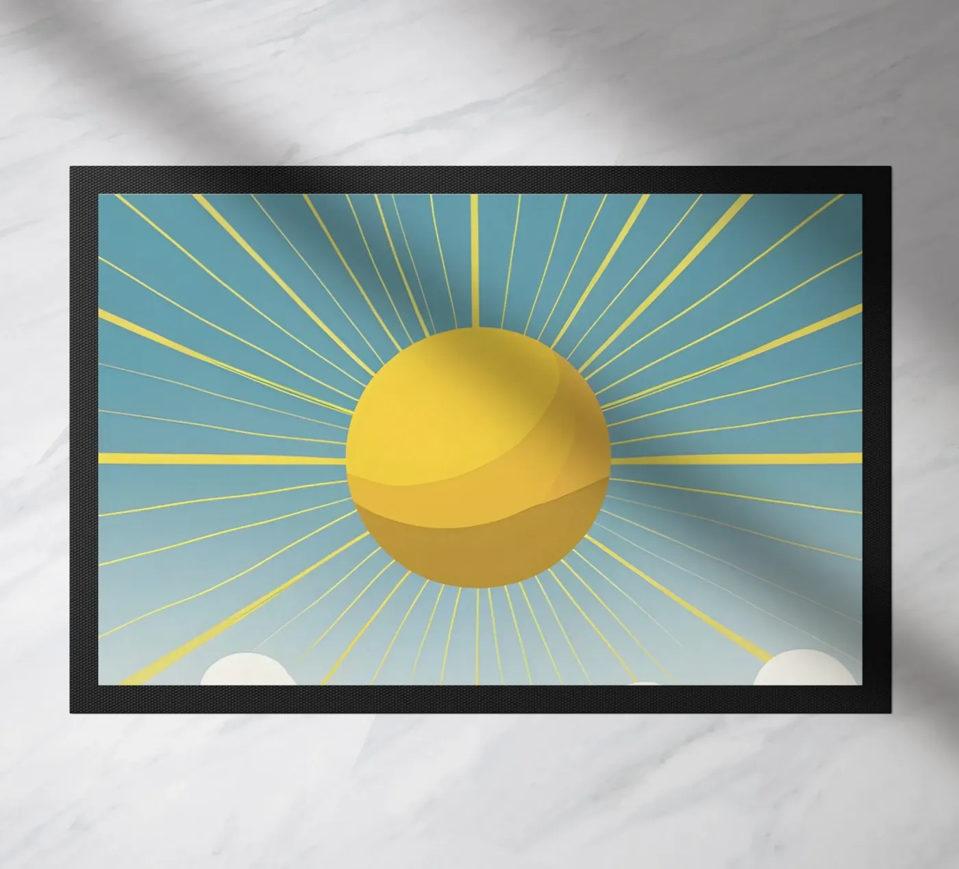 Sun with simple rays deurmat van LIFESTYLE OBJECTS