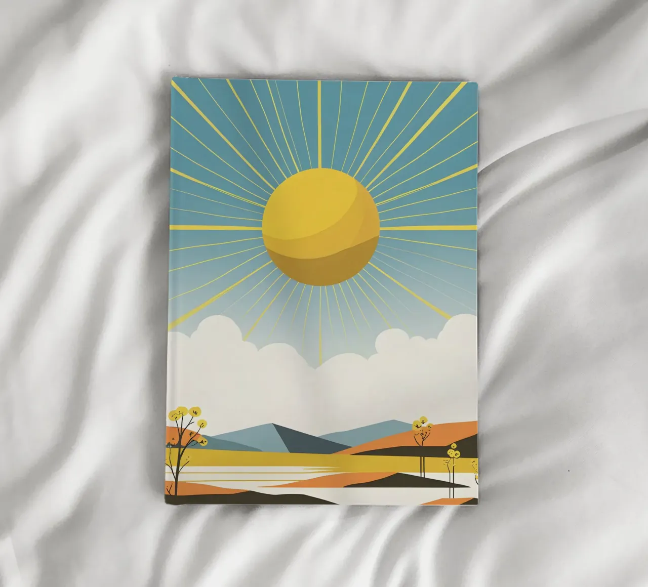 Sun with simple rays notebook by LIFESTYLE OBJECTS