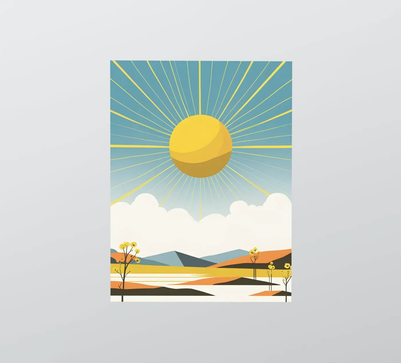 Sole con raggi semplici adesivo da LIFESTYLE OBJECTS