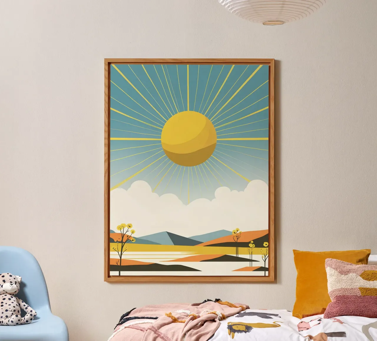 Sole con raggi semplici pannello forex da LIFESTYLE OBJECTS