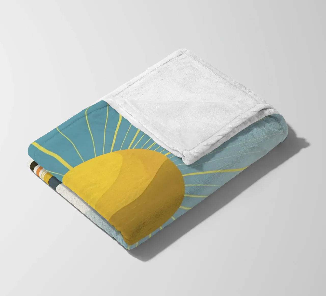 Sun with simple rays Fleecedecke von LIFESTYLE OBJECTS