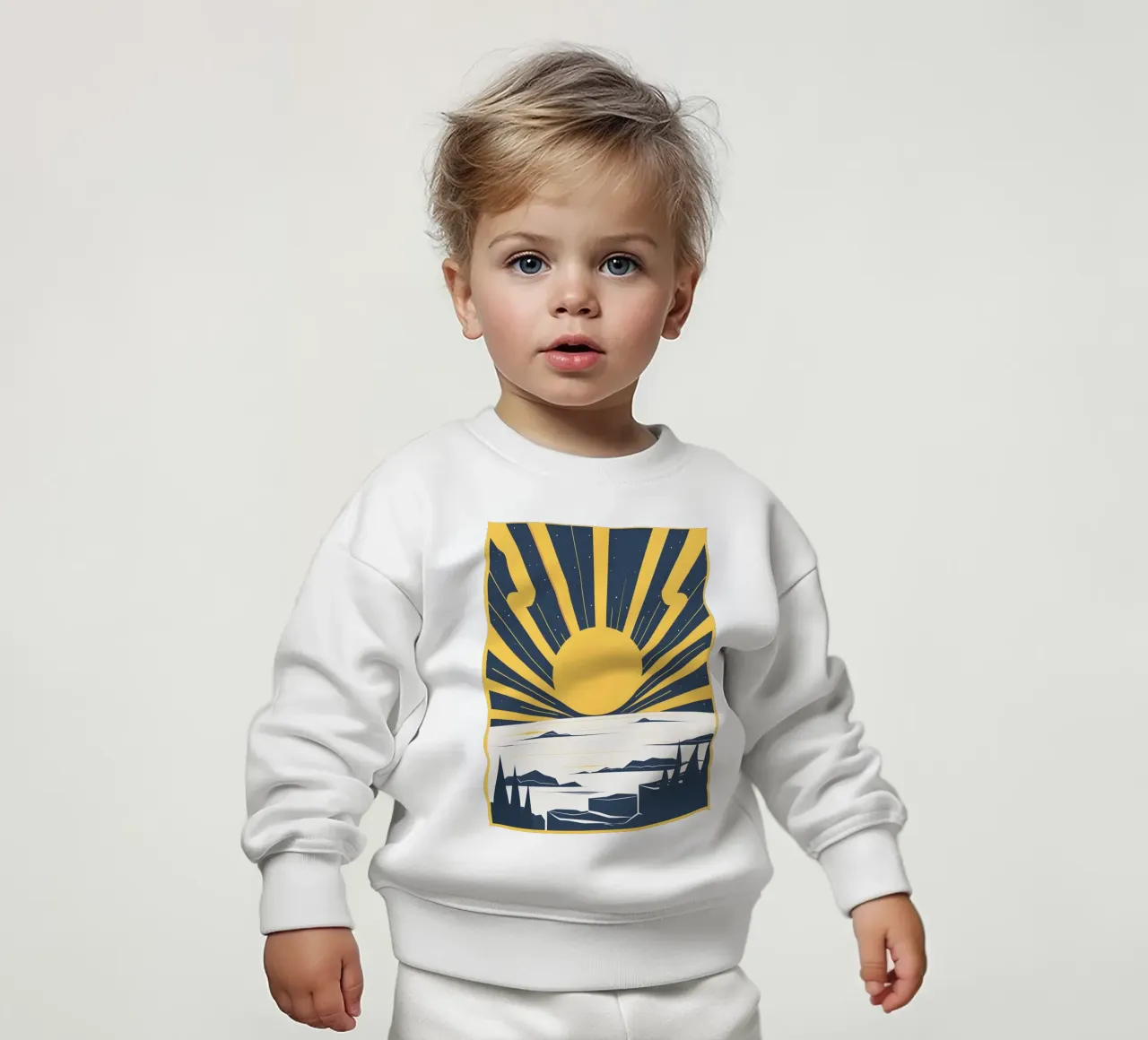 Sole con raggi semplici felpa neonato da LIFESTYLE OBJECTS