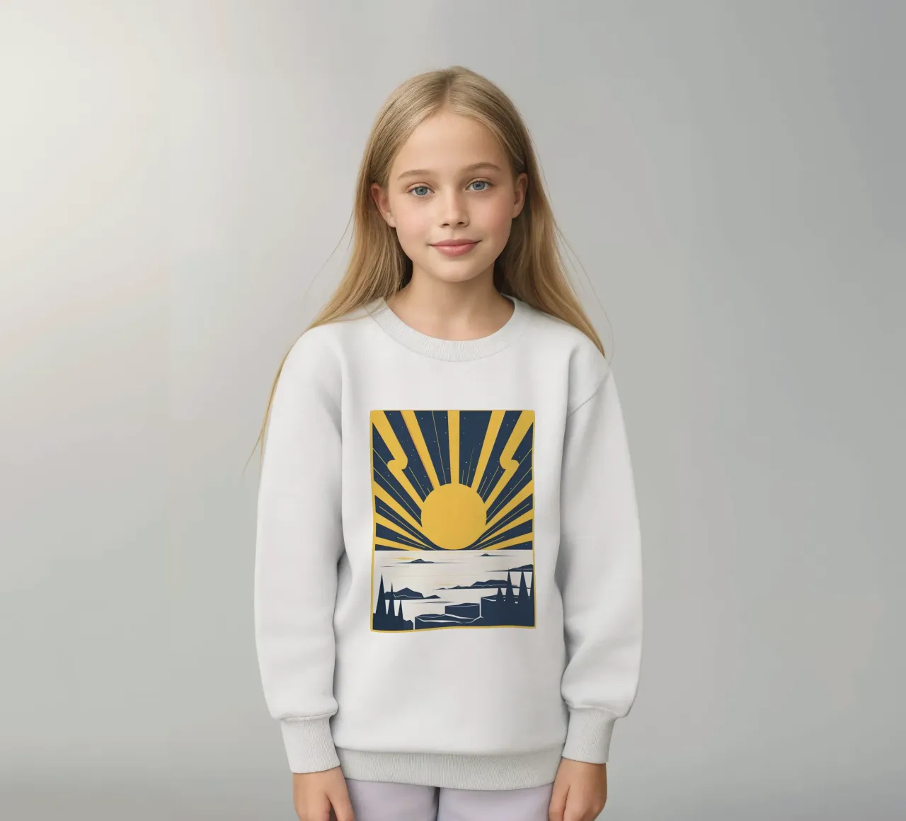Sole con raggi semplici felpa bambino da LIFESTYLE OBJECTS