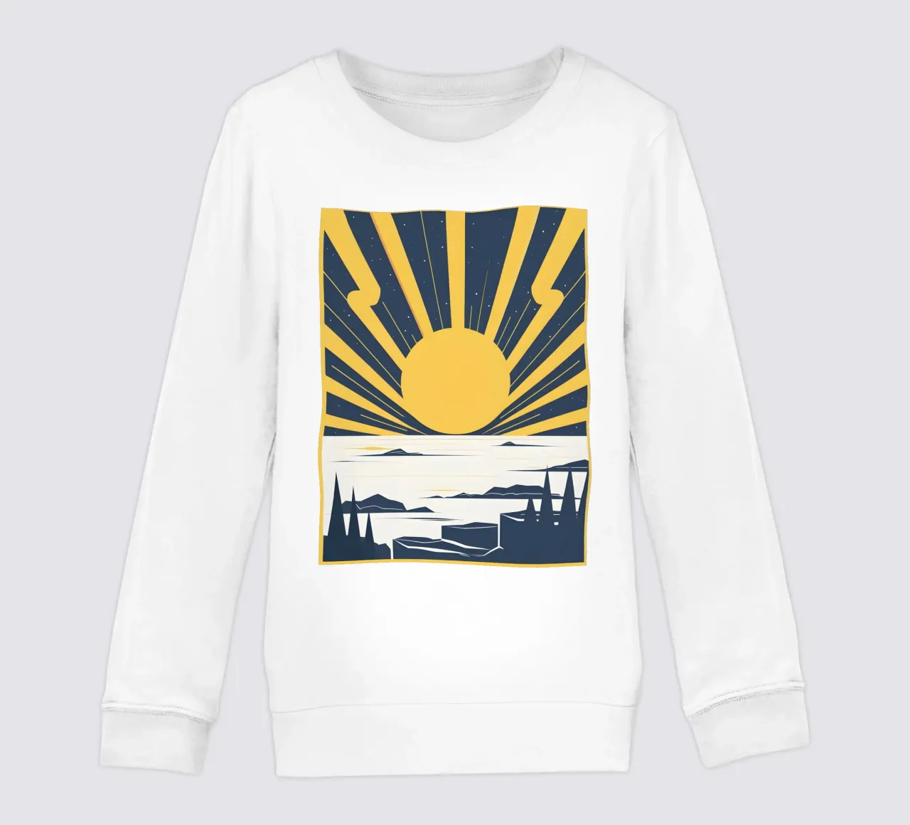 Sole con raggi semplici felpa bambino da LIFESTYLE OBJECTS