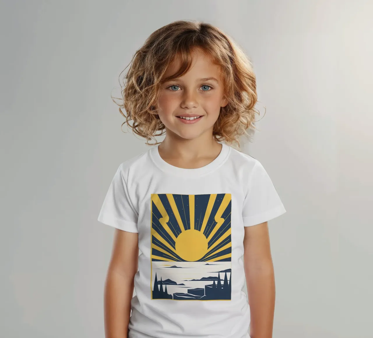 Sole con raggi semplici t-shirt bambini da LIFESTYLE OBJECTS