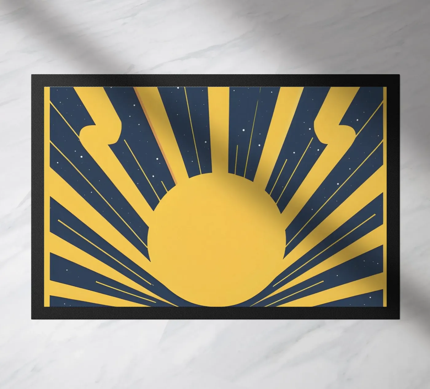 Sun with simple rays Fußmatte von LIFESTYLE OBJECTS