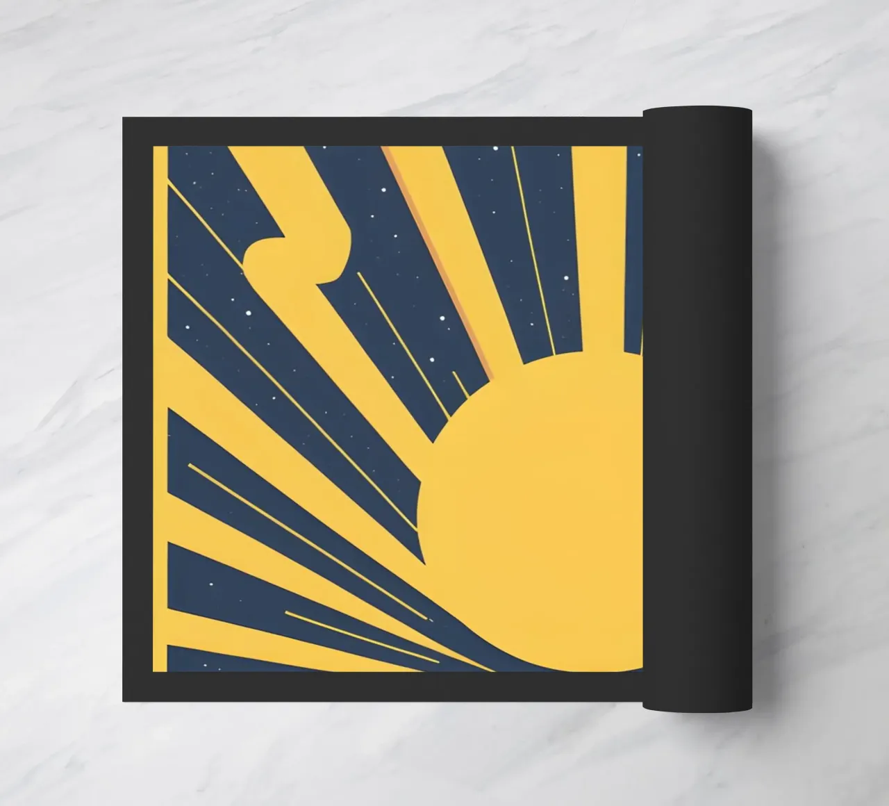 Sun with simple rays doormat by LIFESTYLE OBJECTS