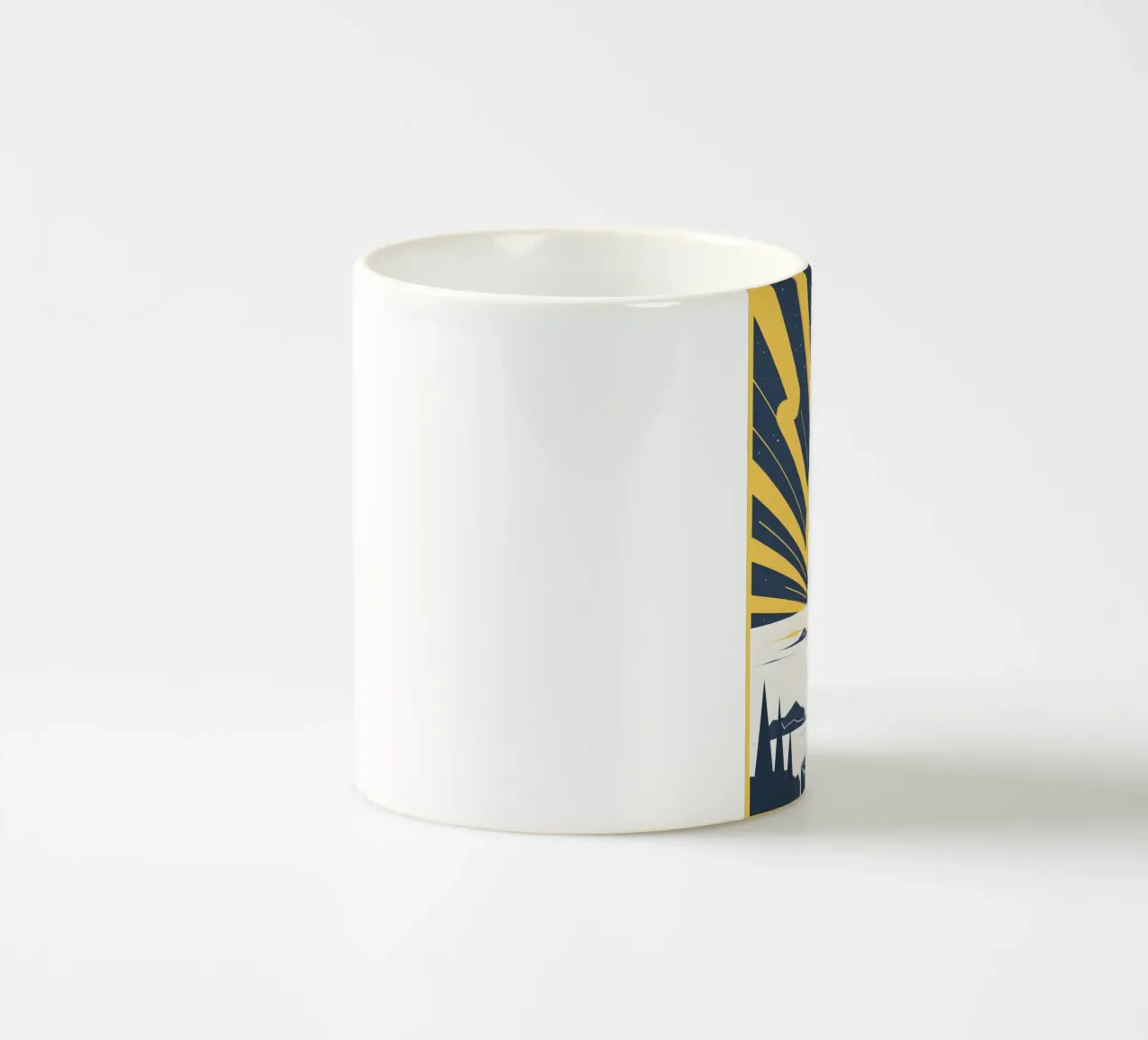 Sole con raggi semplici tazza in ceramica da LIFESTYLE OBJECTS